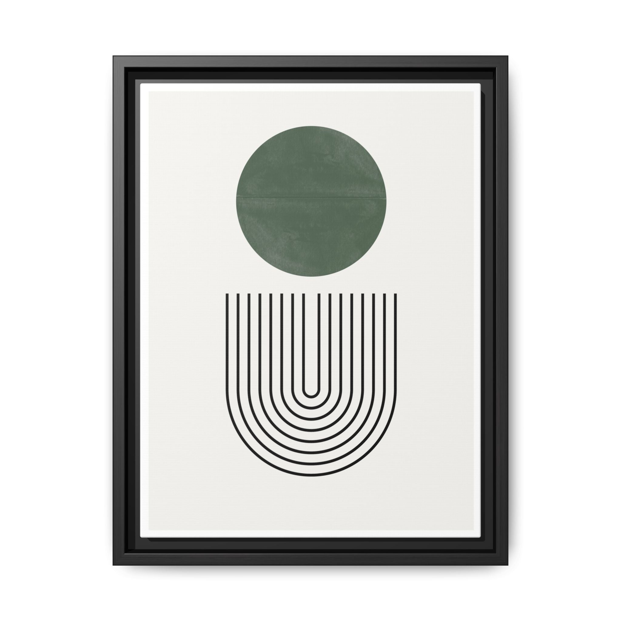 Emerald Orbit Pathways - Framed