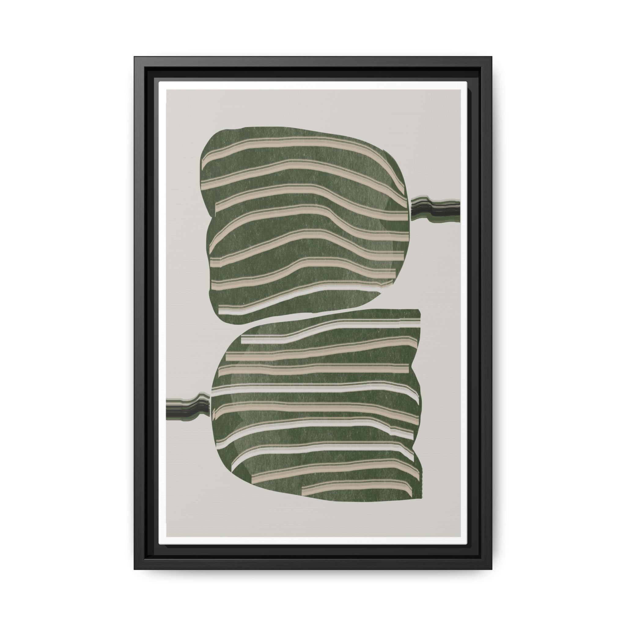 Verdant Echo Layers - Framed