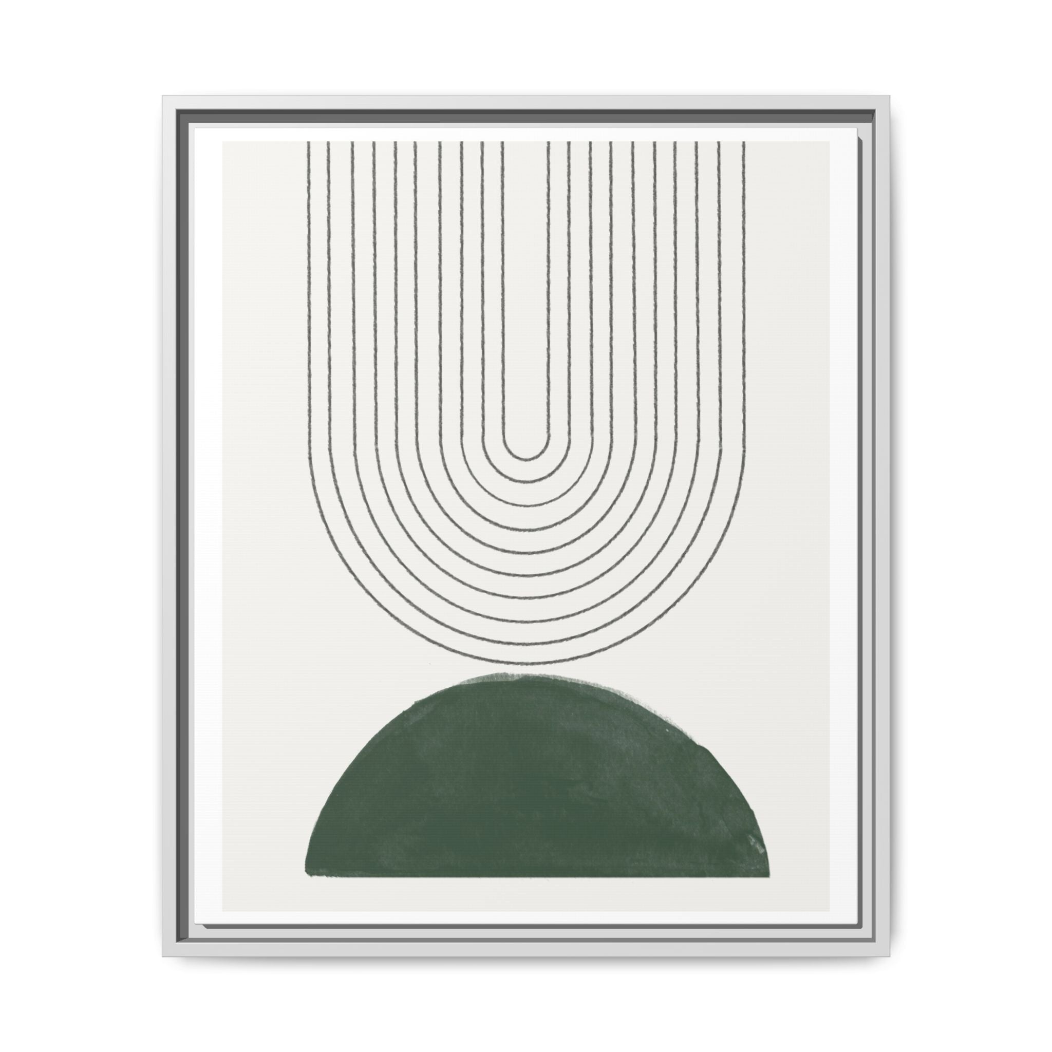 Emerald Echo Pathways - Framed