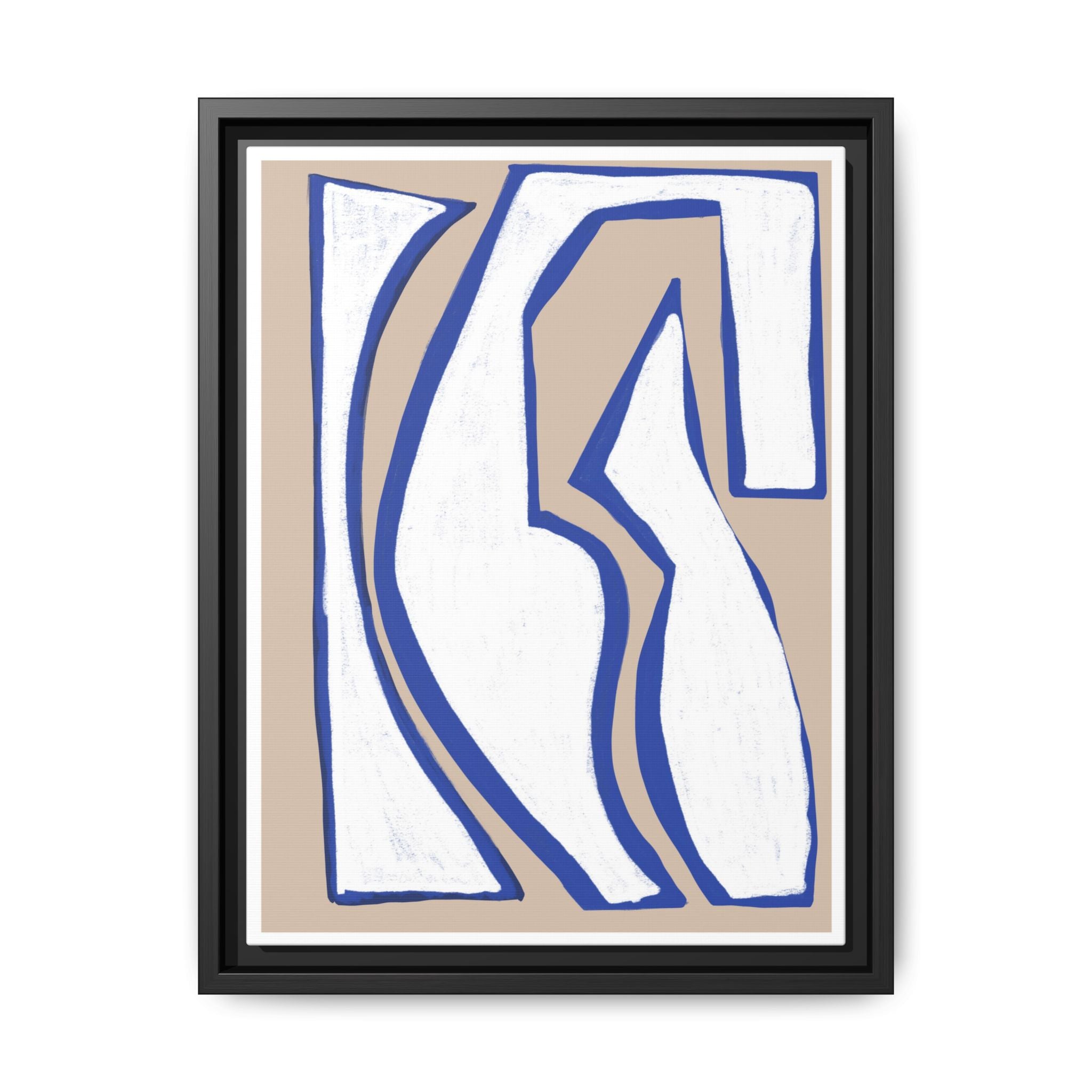 Cobalt Form Continuum - Framed
