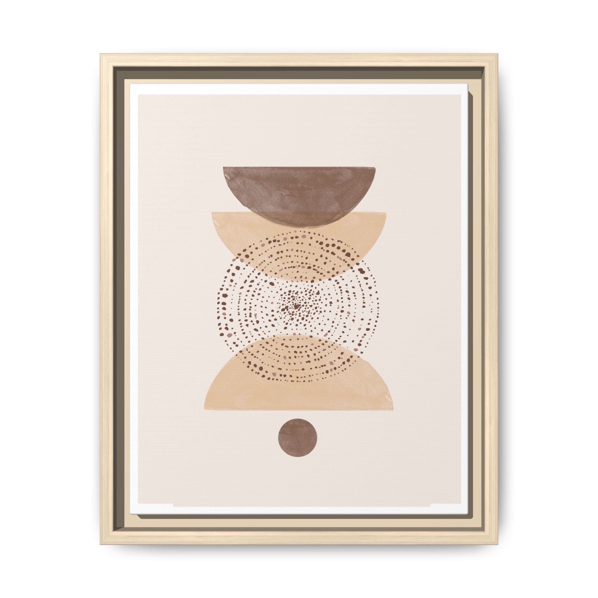 Terracotta Orbit Balance - Framed