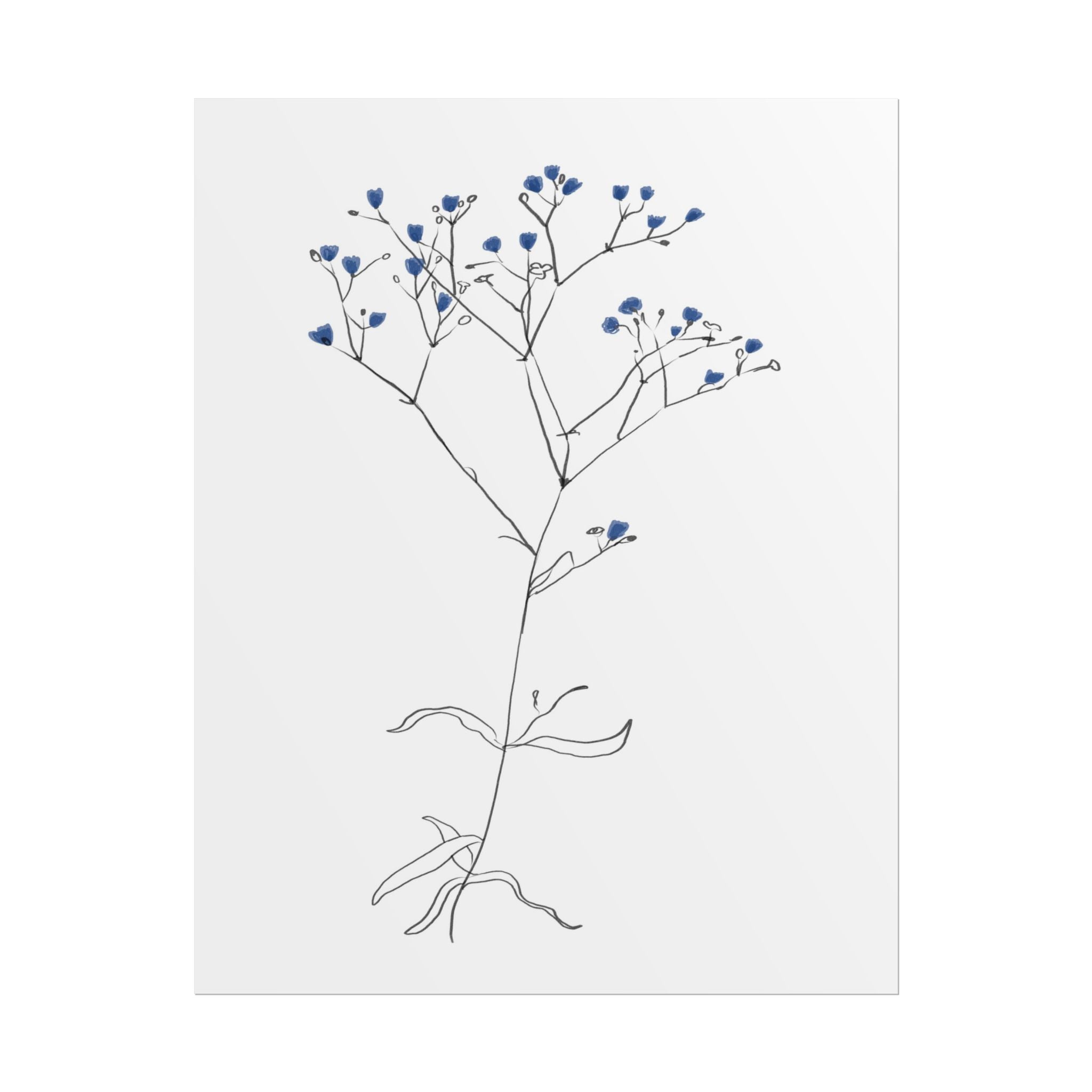Blue Meadow Whisper - Poster