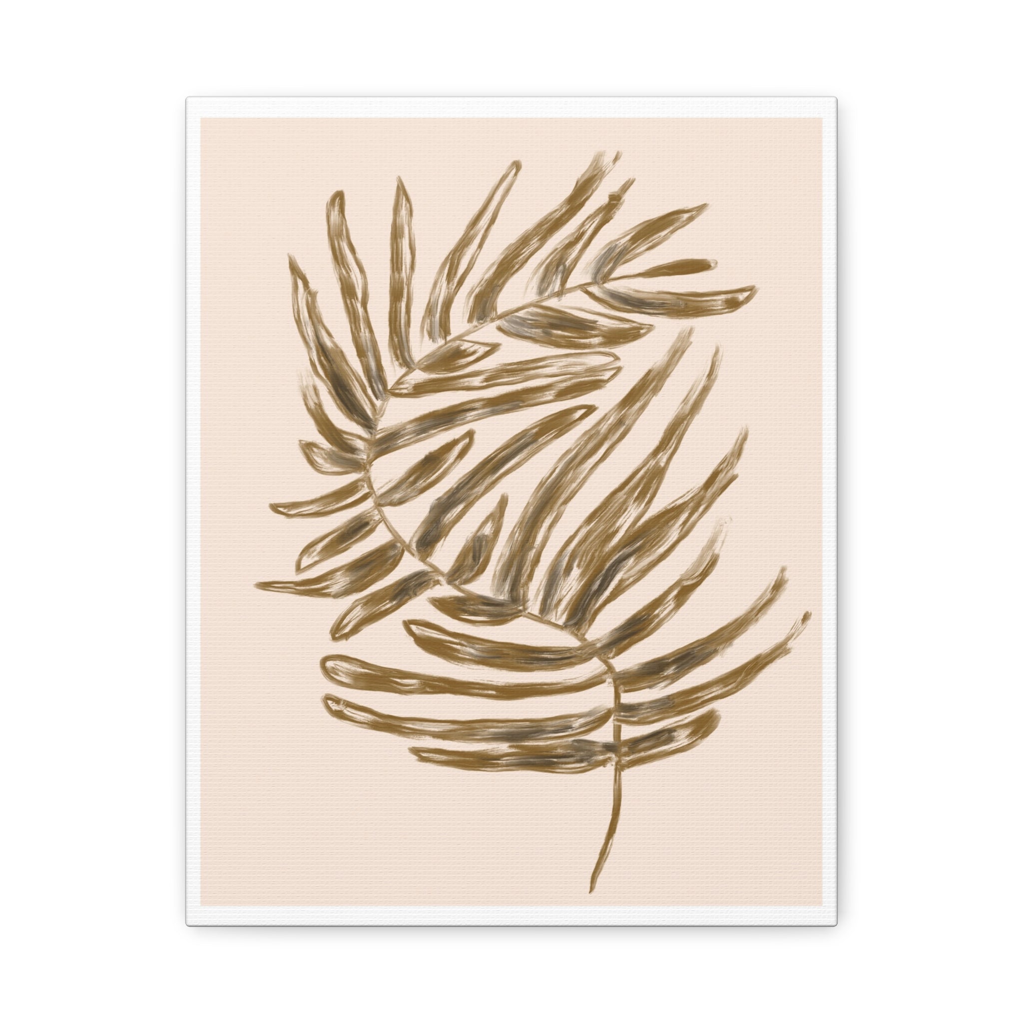 Golden Frond Reverie - Canvas