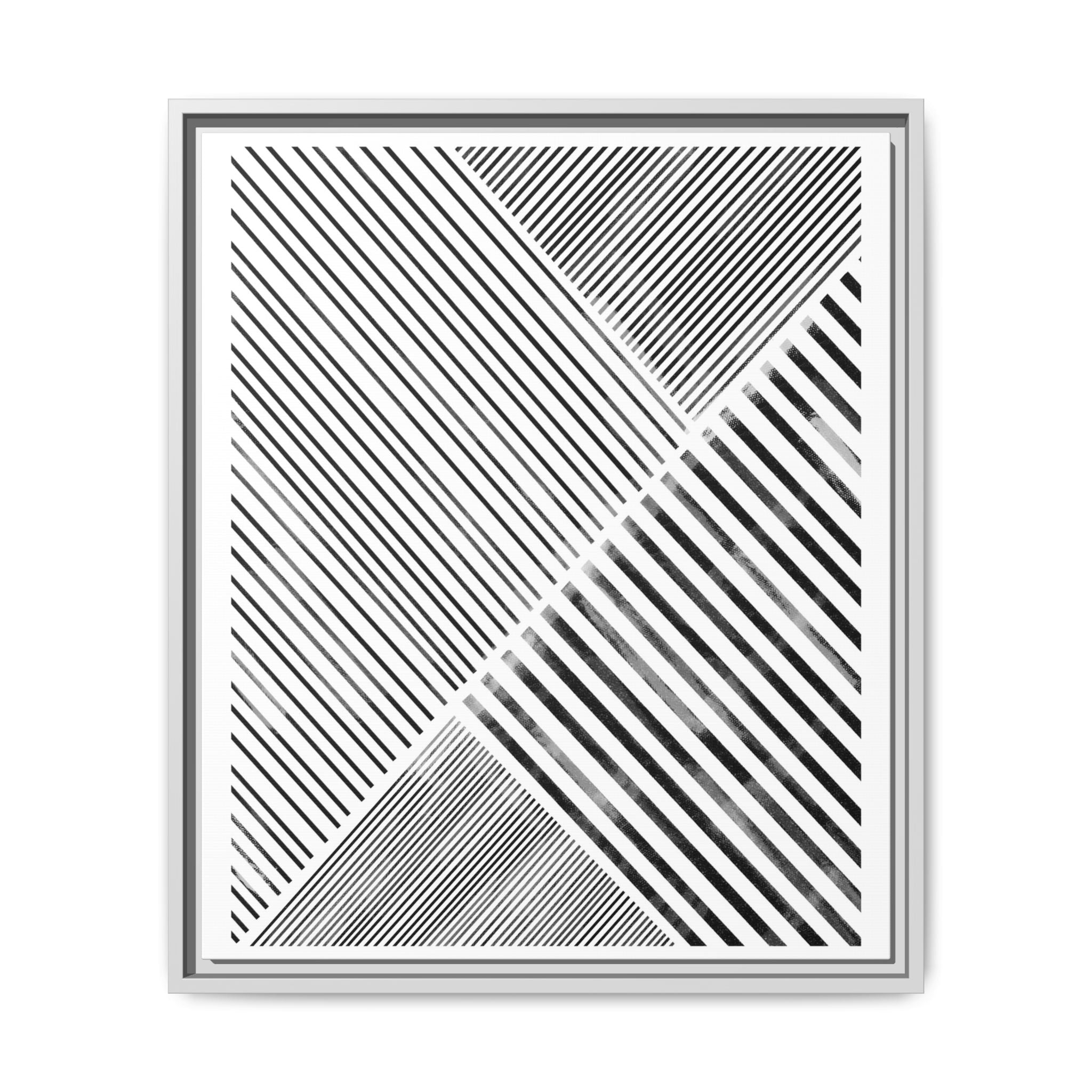 Monochrome Motion Angles - Framed