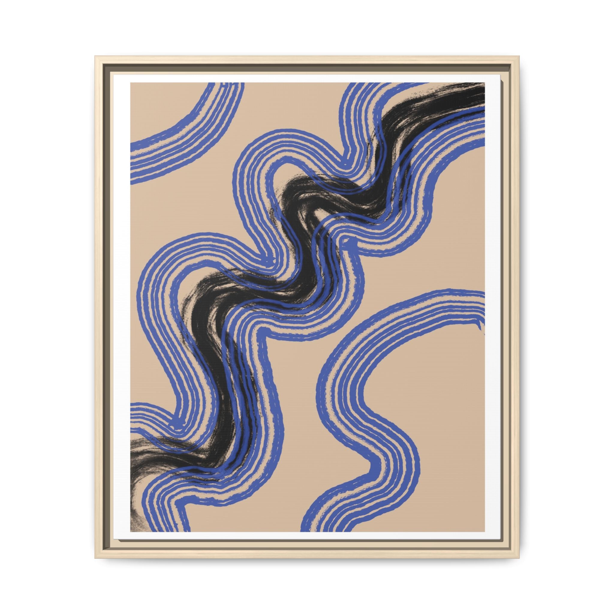 Indigo Rhythm Passage - Framed