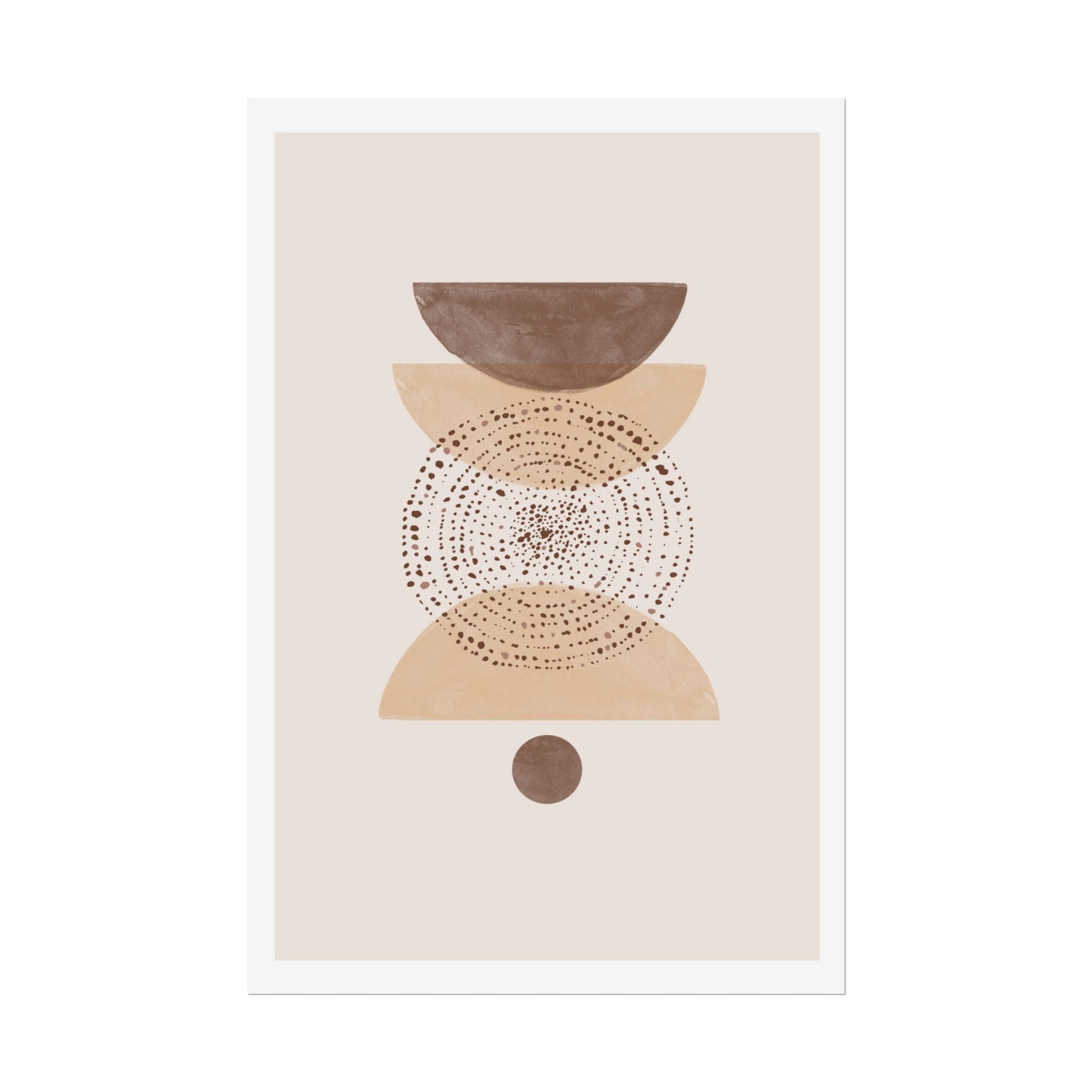 Terracotta Orbit Balance - Poster