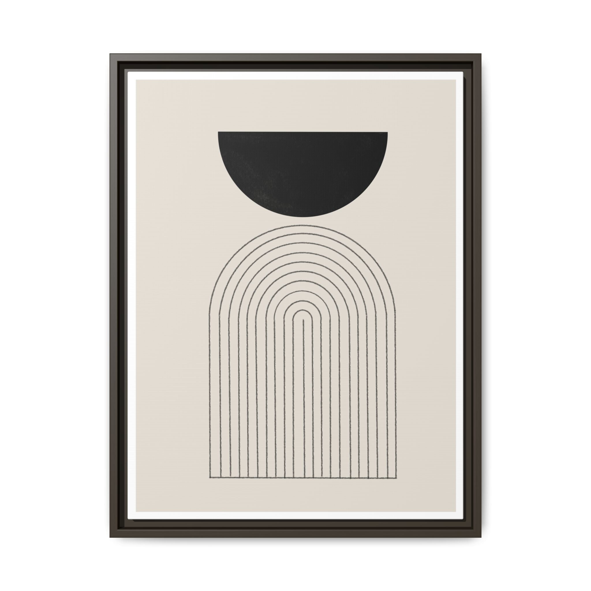 Midnight Portal Lines - Framed