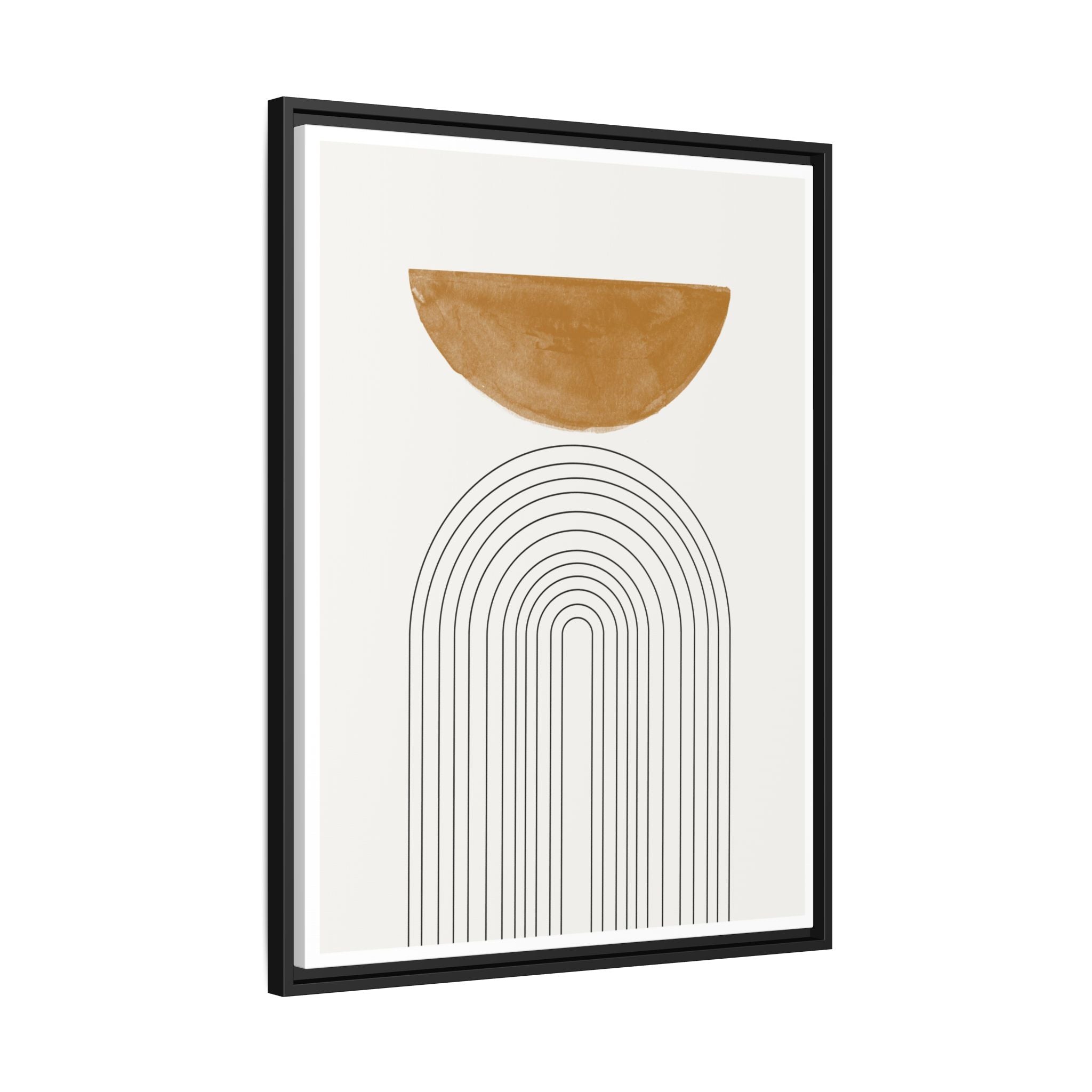 Ochre Horizon Passage - Framed