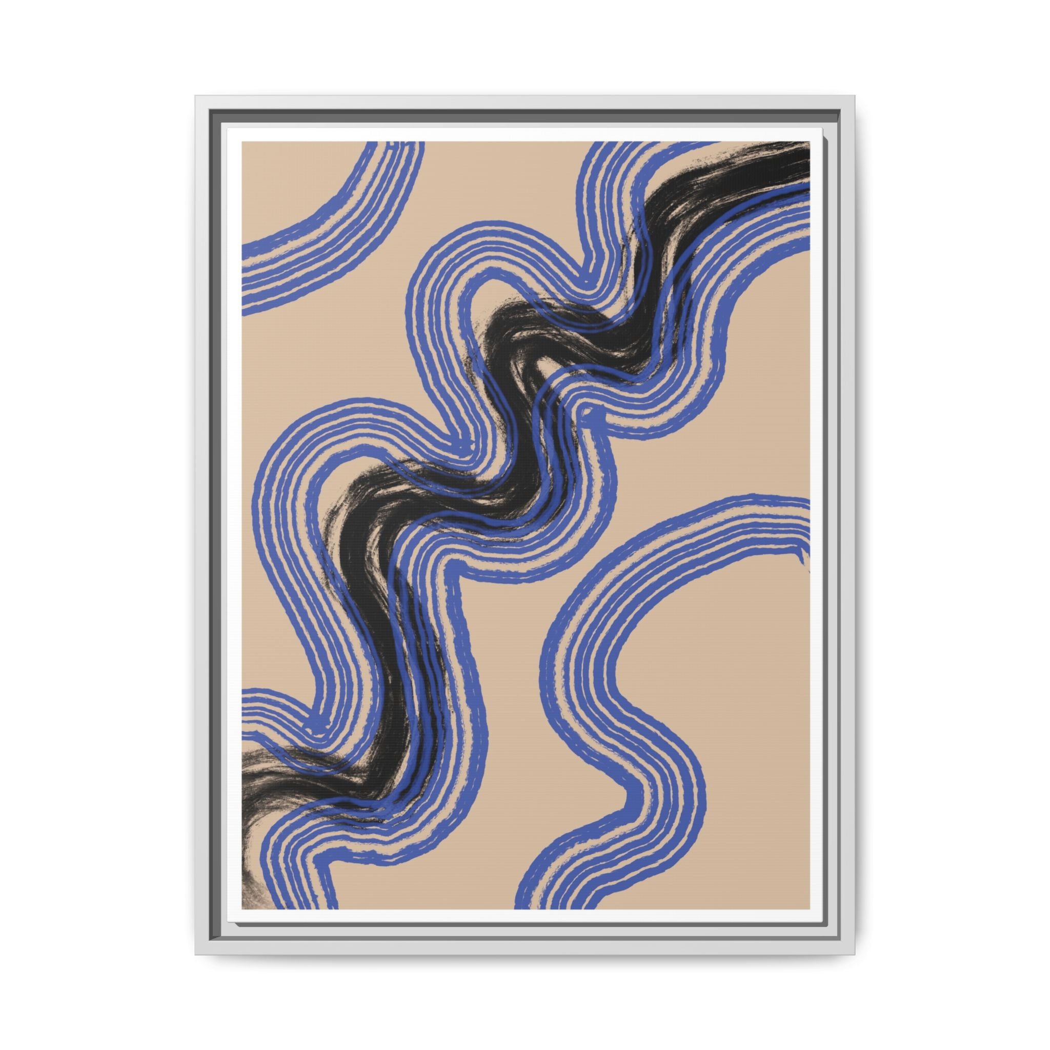 Indigo Rhythm Passage - Framed