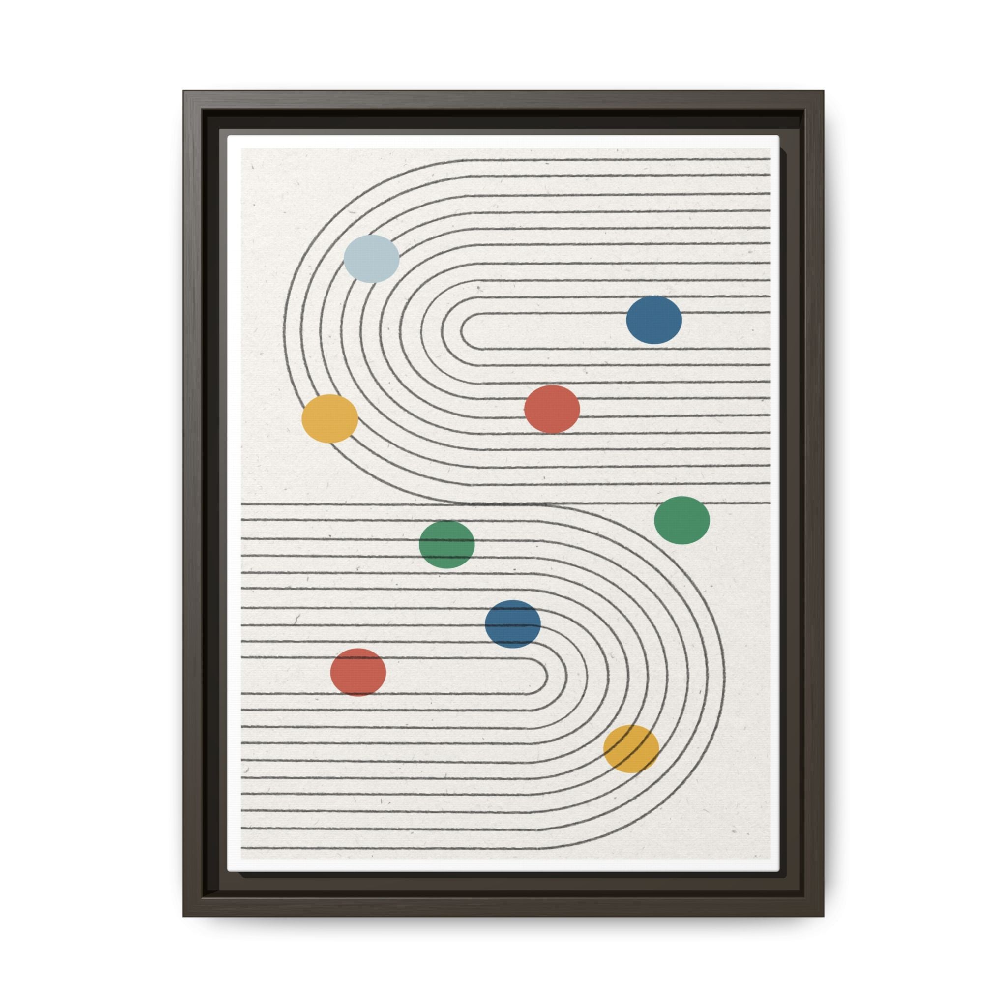 Retro Orbit Pathways - Framed