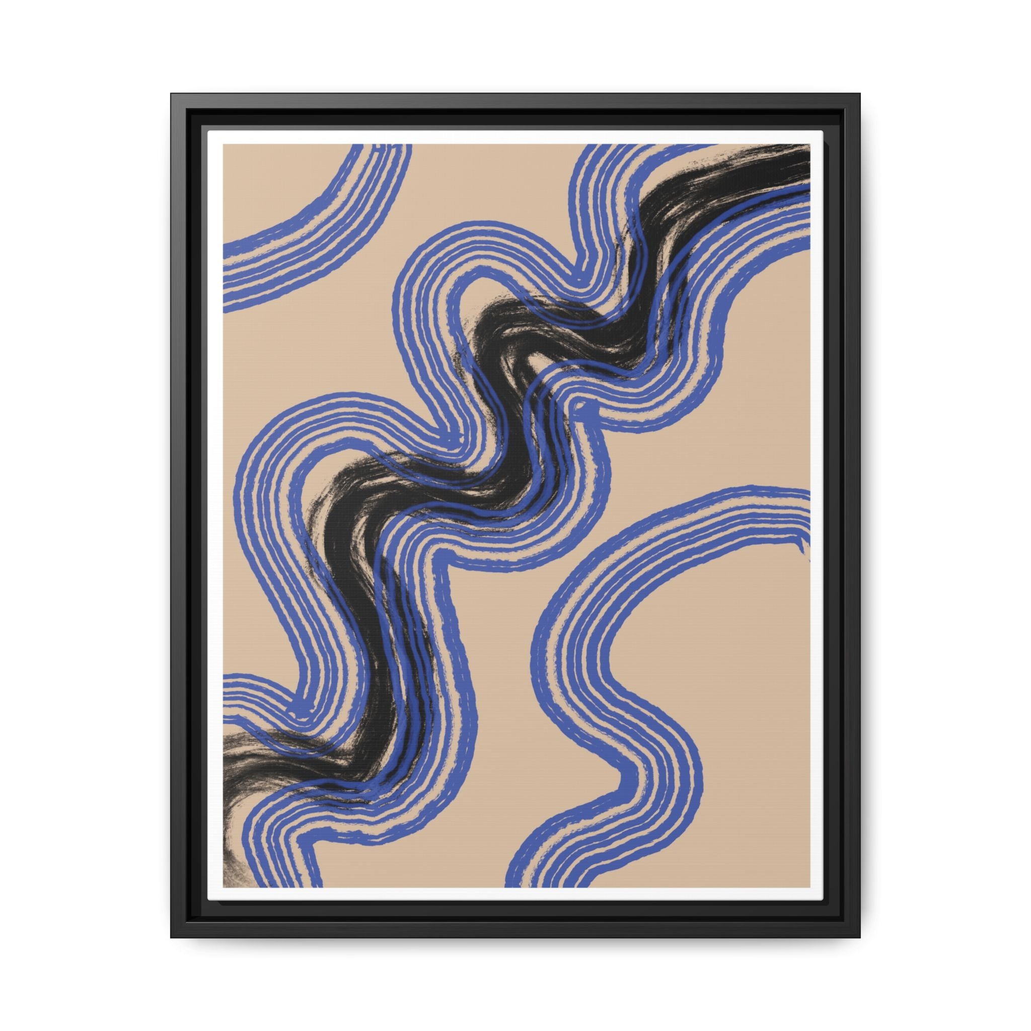 Indigo Rhythm Passage - Framed
