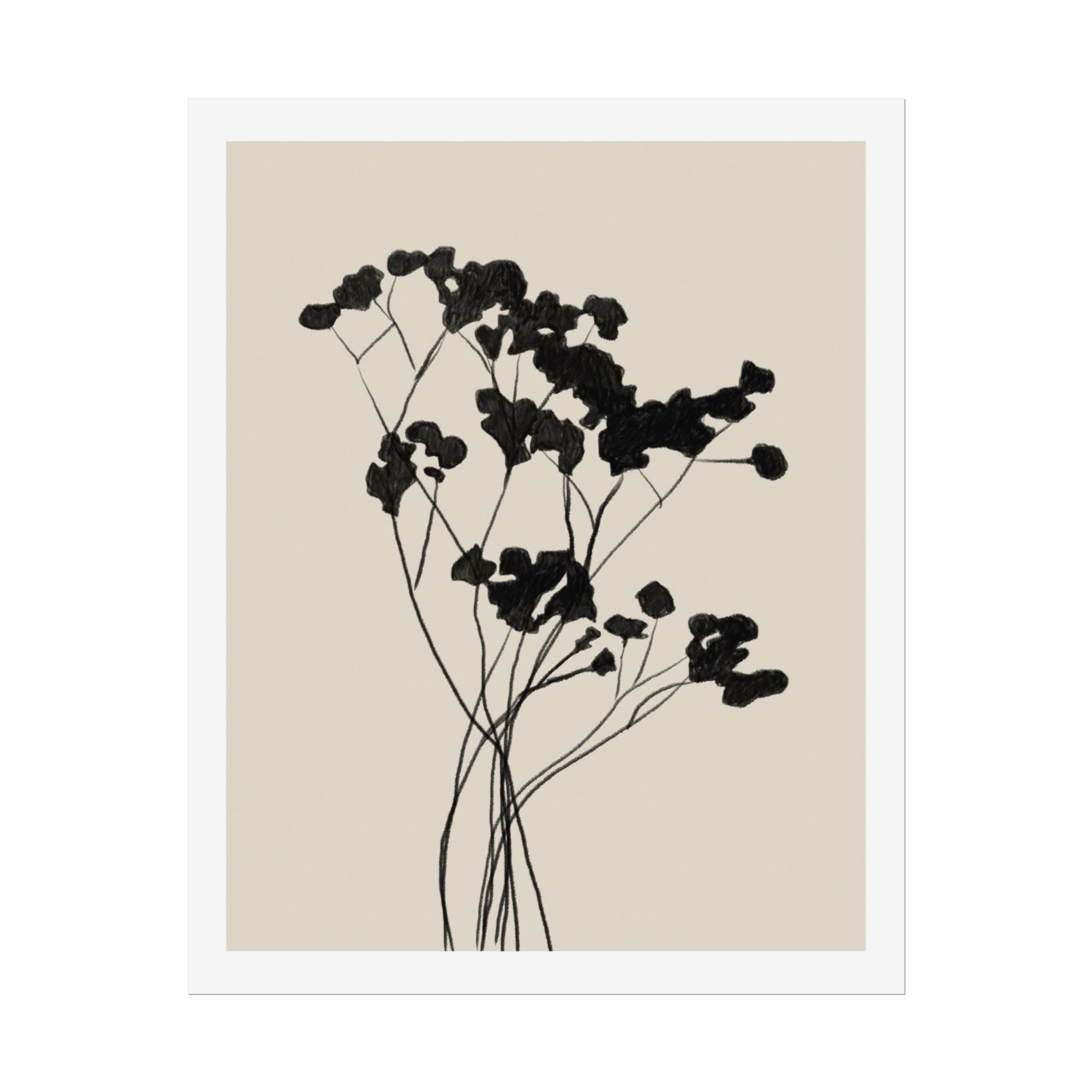 Velvet Bloom Silhouettes - Poster