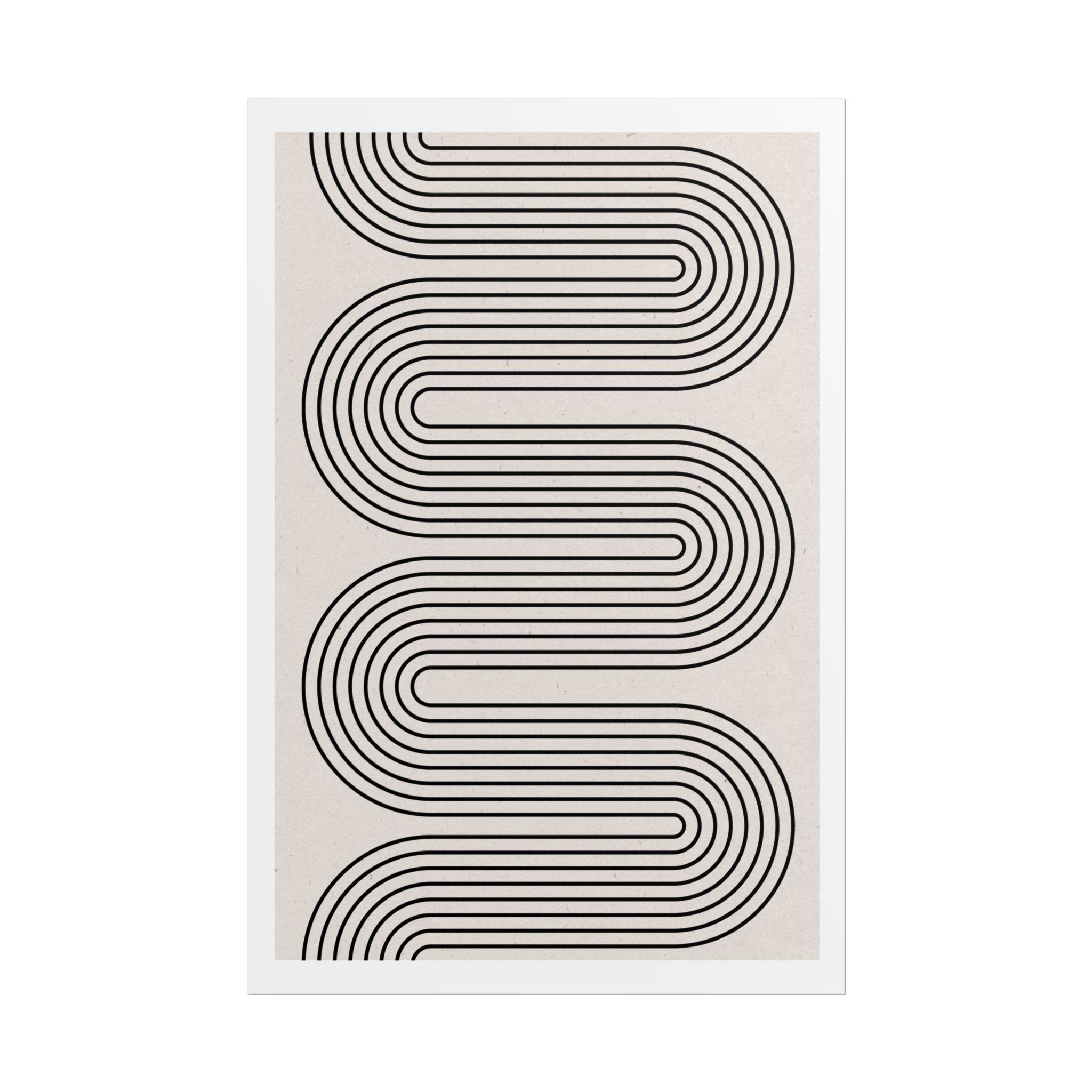 Monoline Rhythm Cascade - Poster