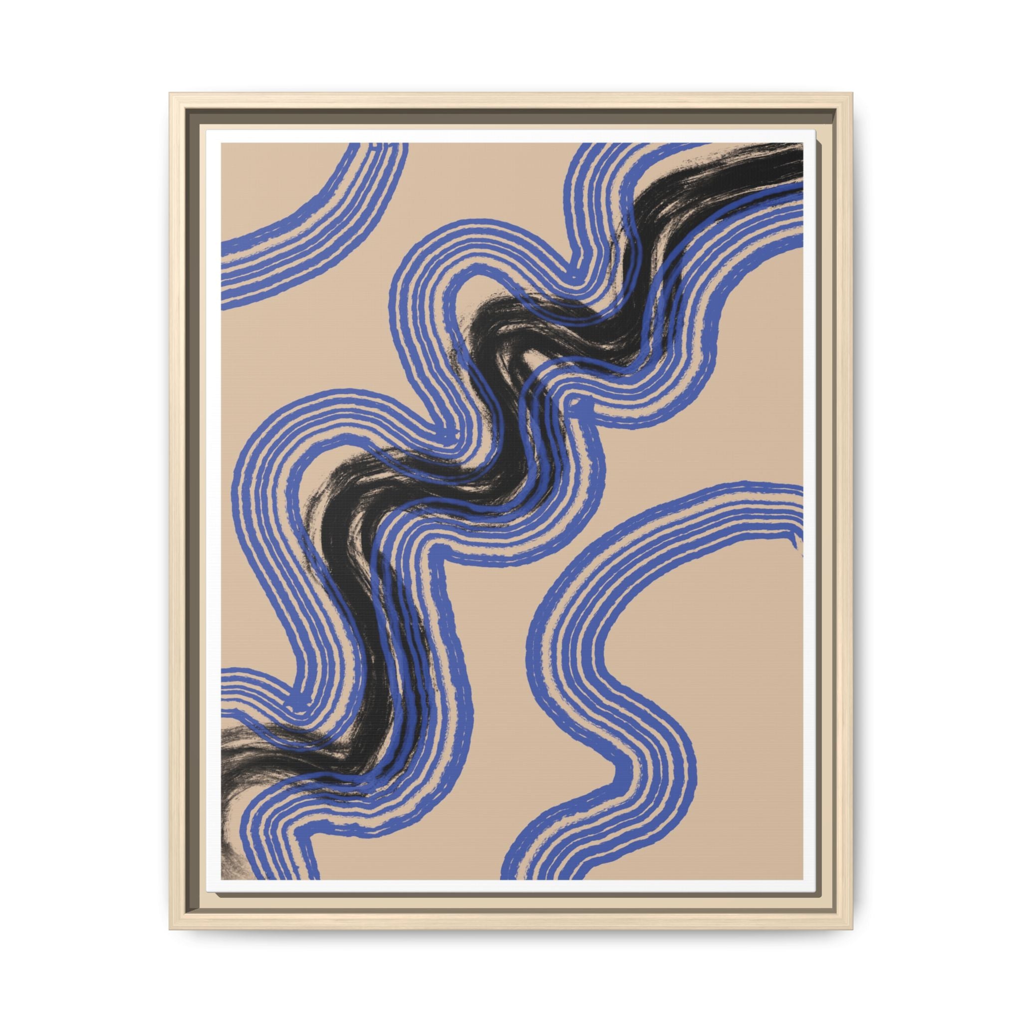 Indigo Rhythm Passage - Framed