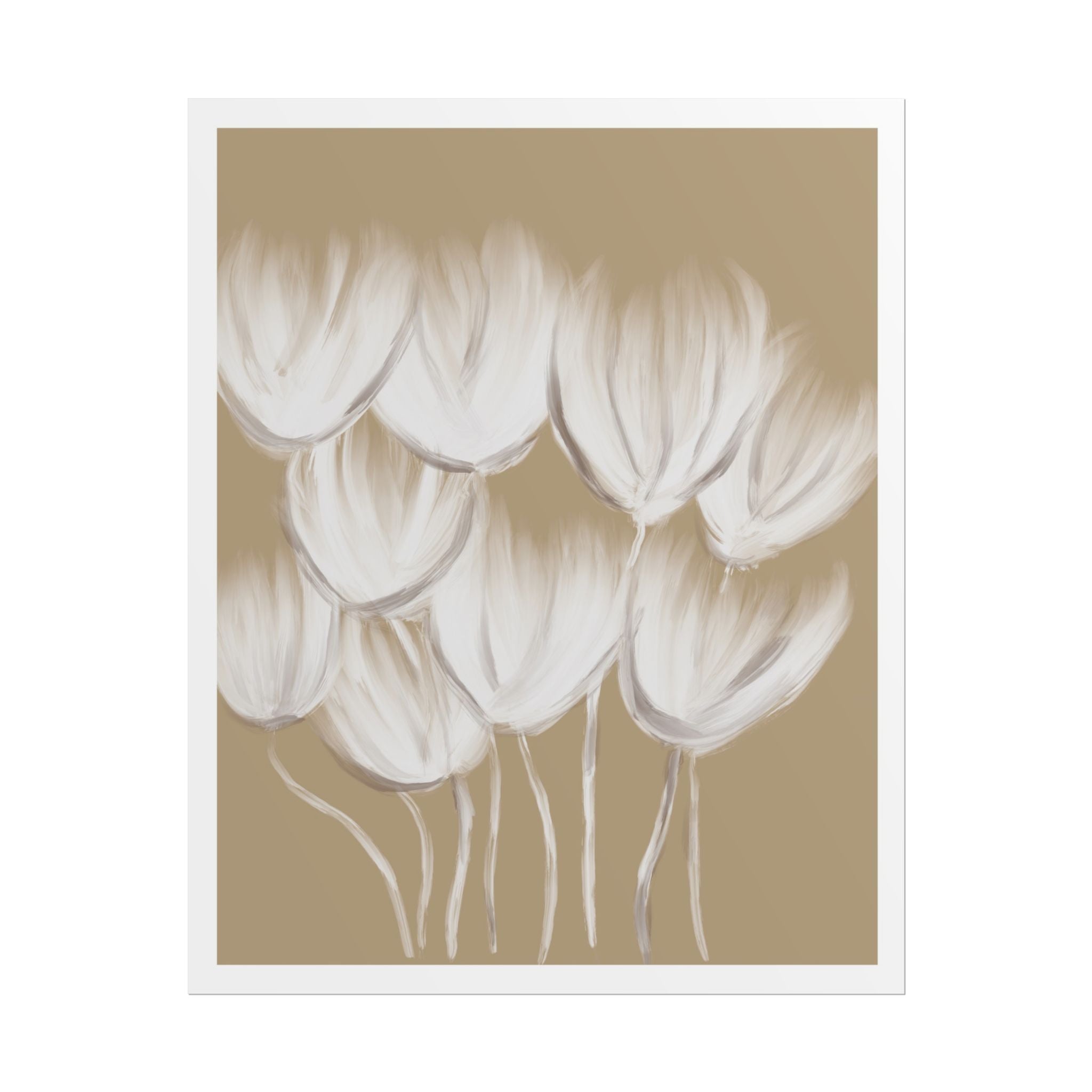 Ivory Petal Stillness - Poster