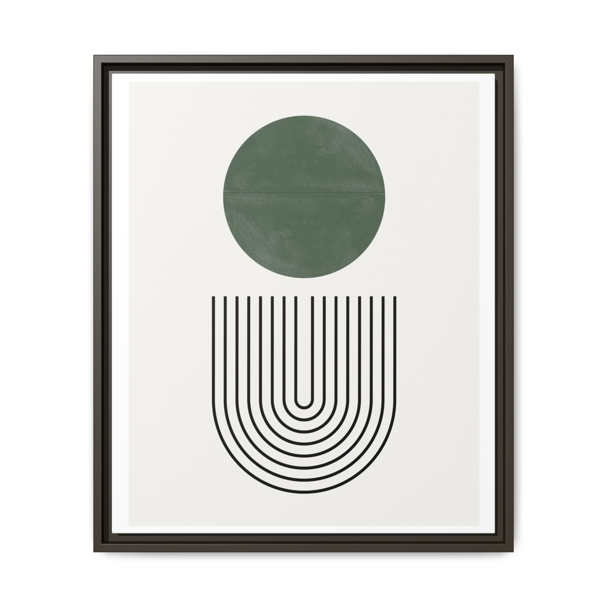 Emerald Orbit Pathways - Framed