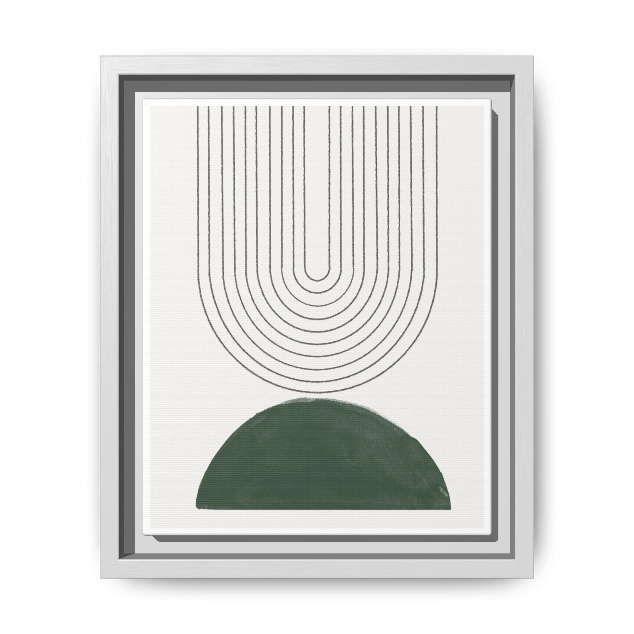 Emerald Echo Pathways - Framed