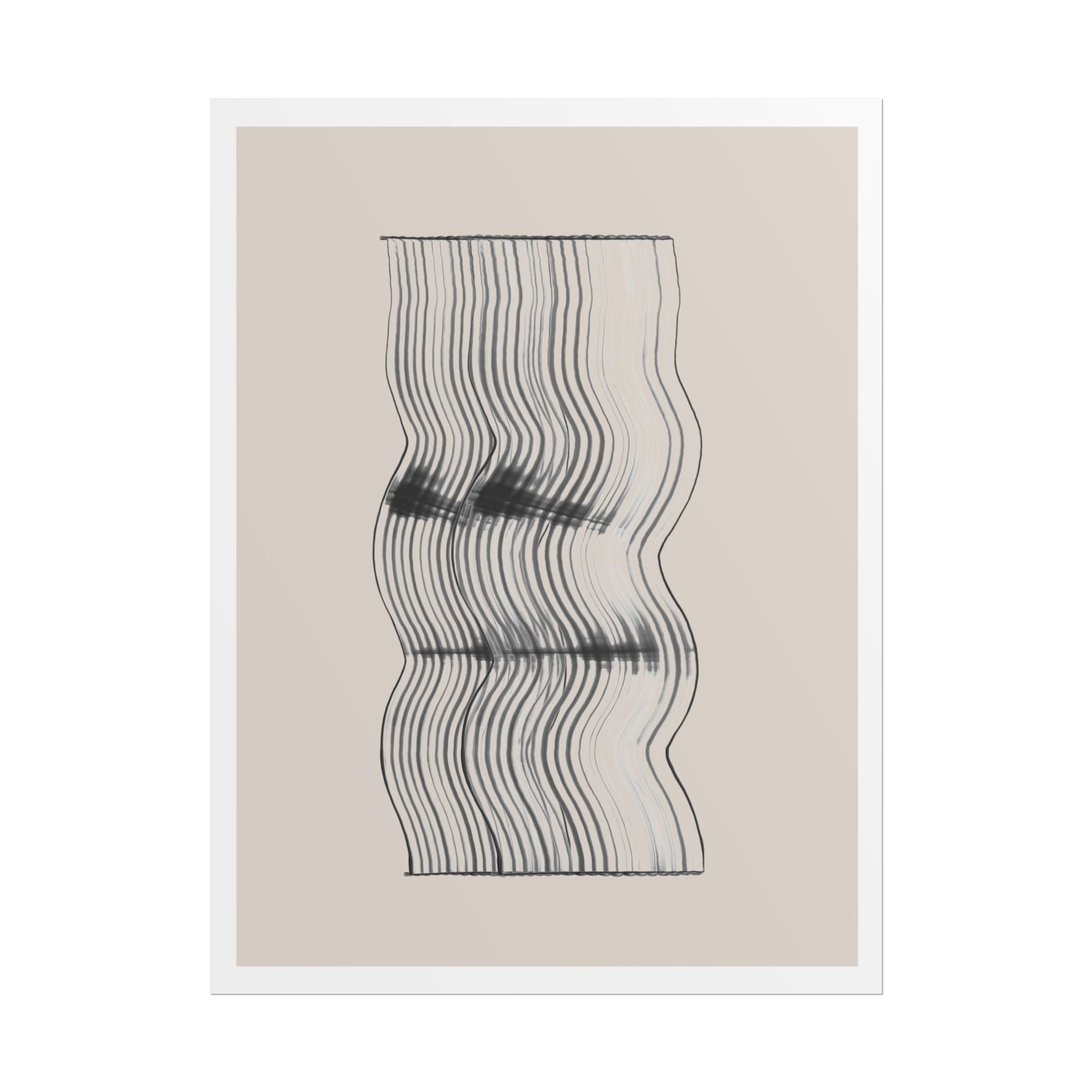 Velvet Ripple Linework Flow - Poster