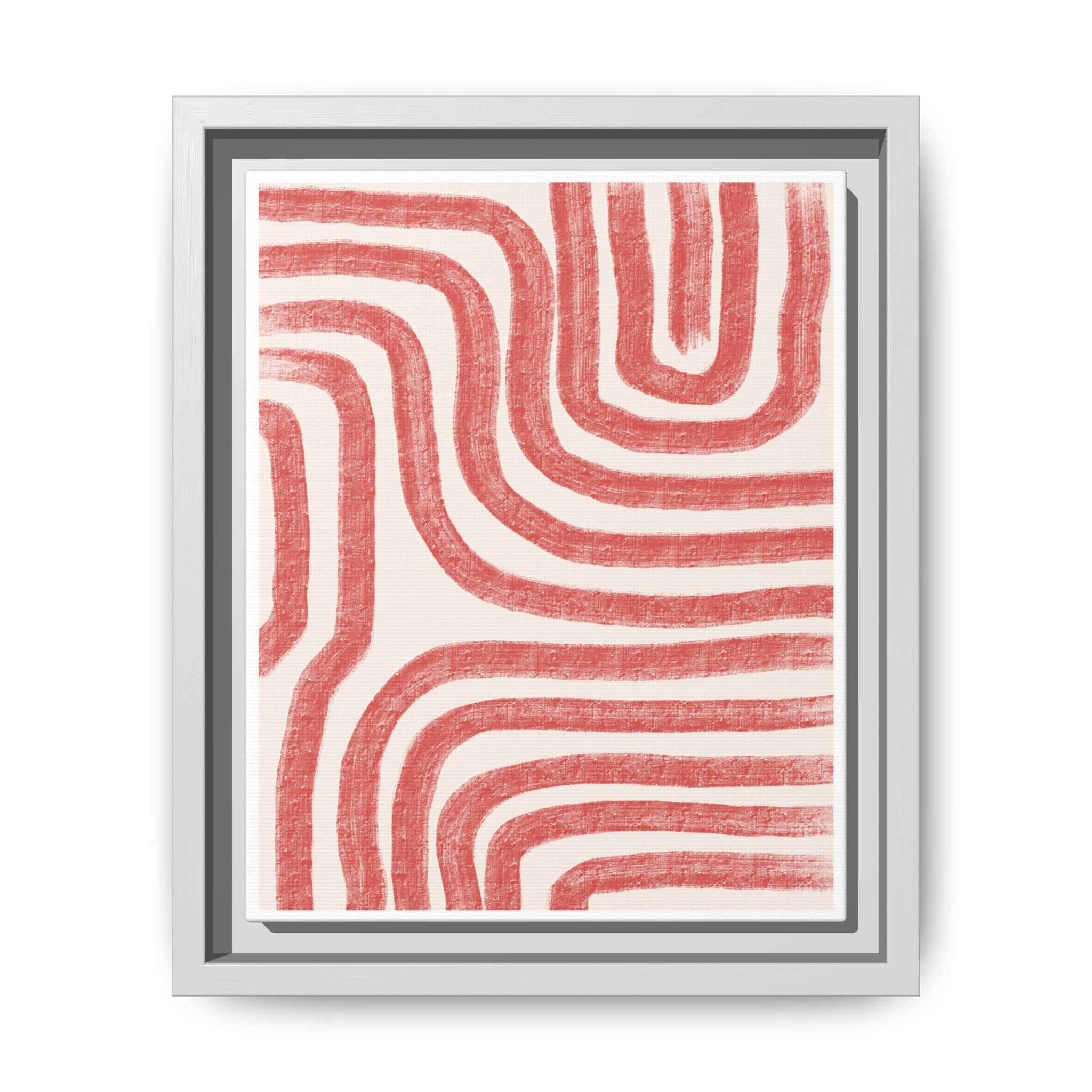 Coral Drift Pathways - Framed
