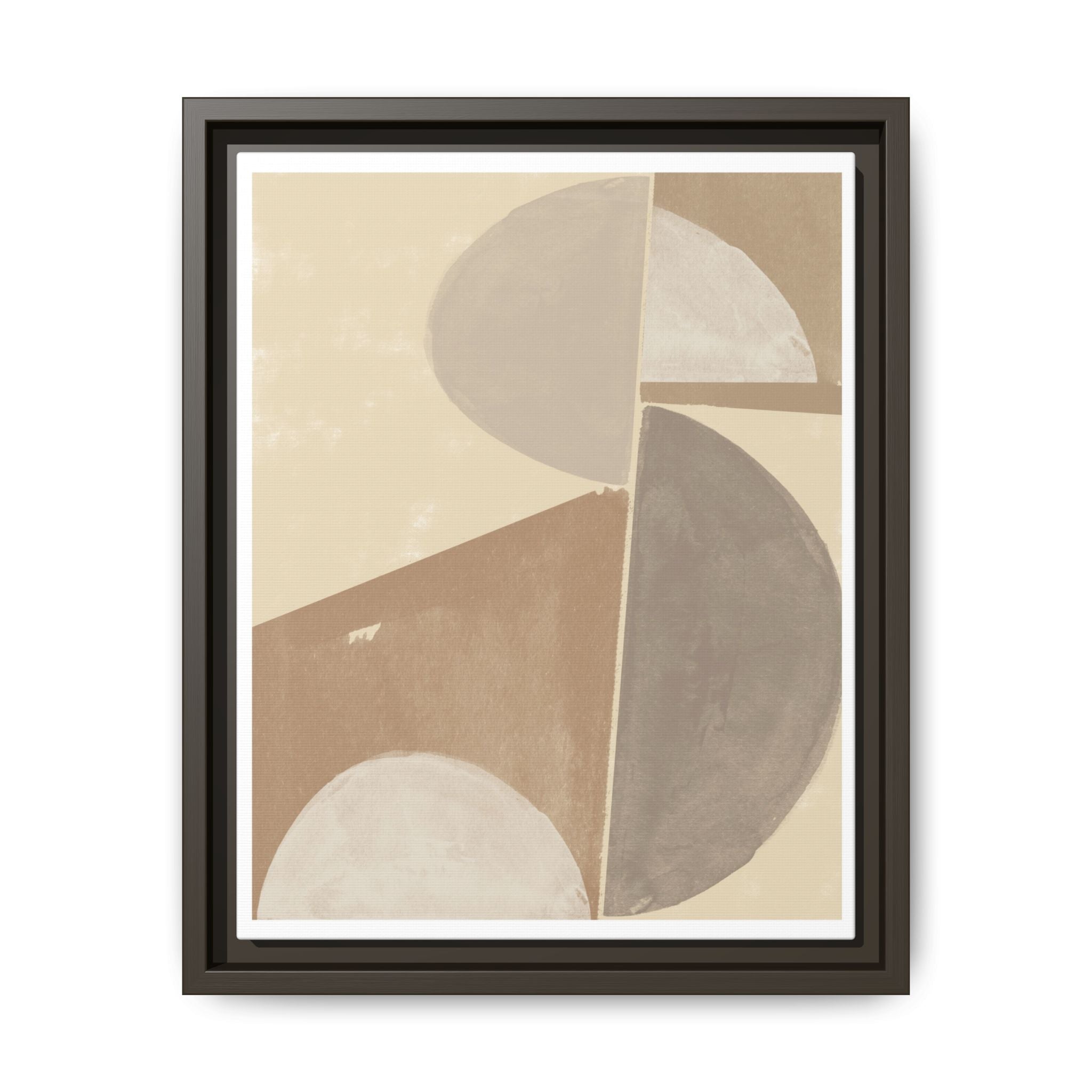 Desert Moon Geometry Echo - Framed