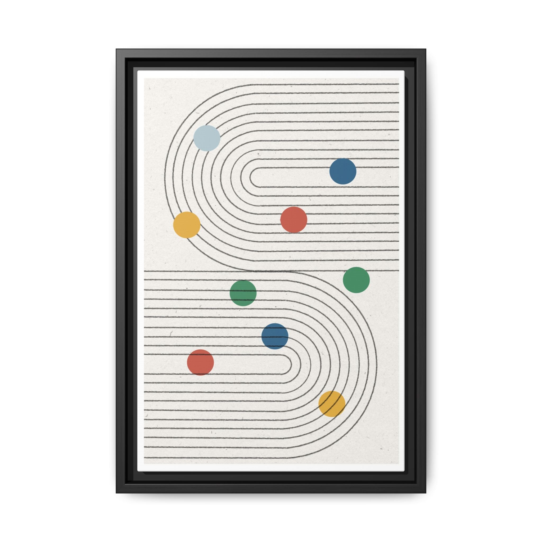 Retro Orbit Pathways - Framed