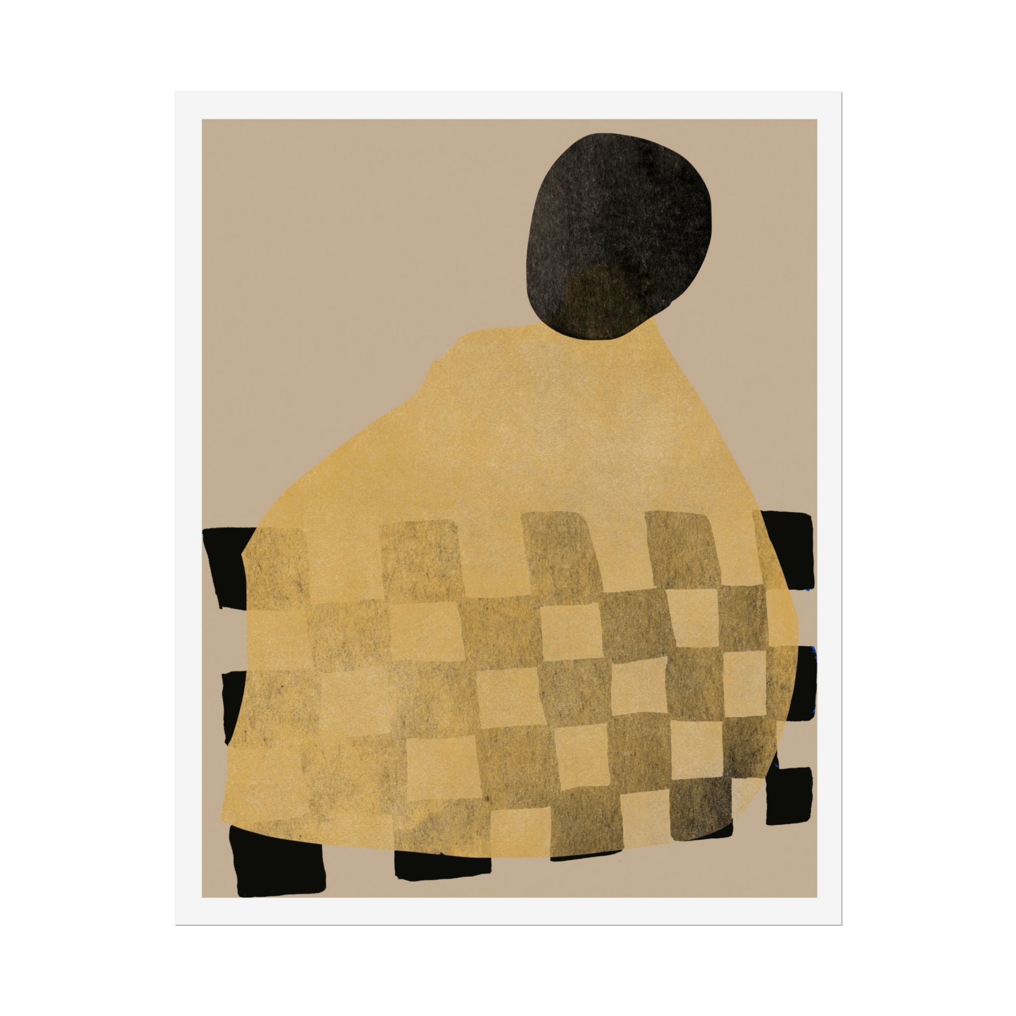 Golden Hearth Pattern Drift - Poster