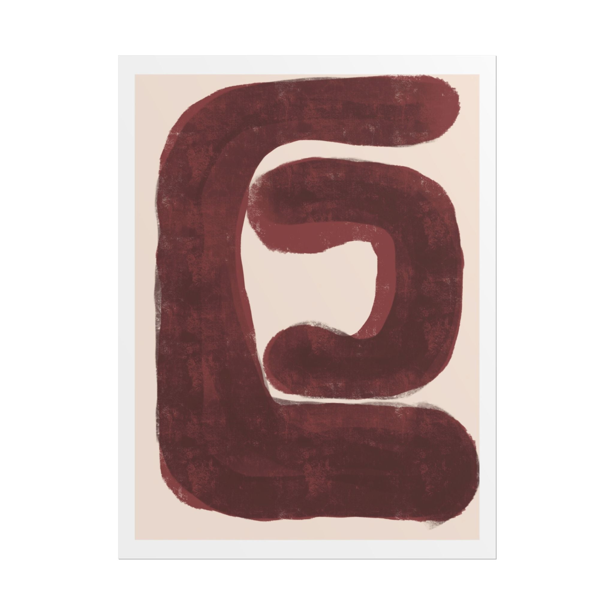 Burgundy Echo Form - Poster
