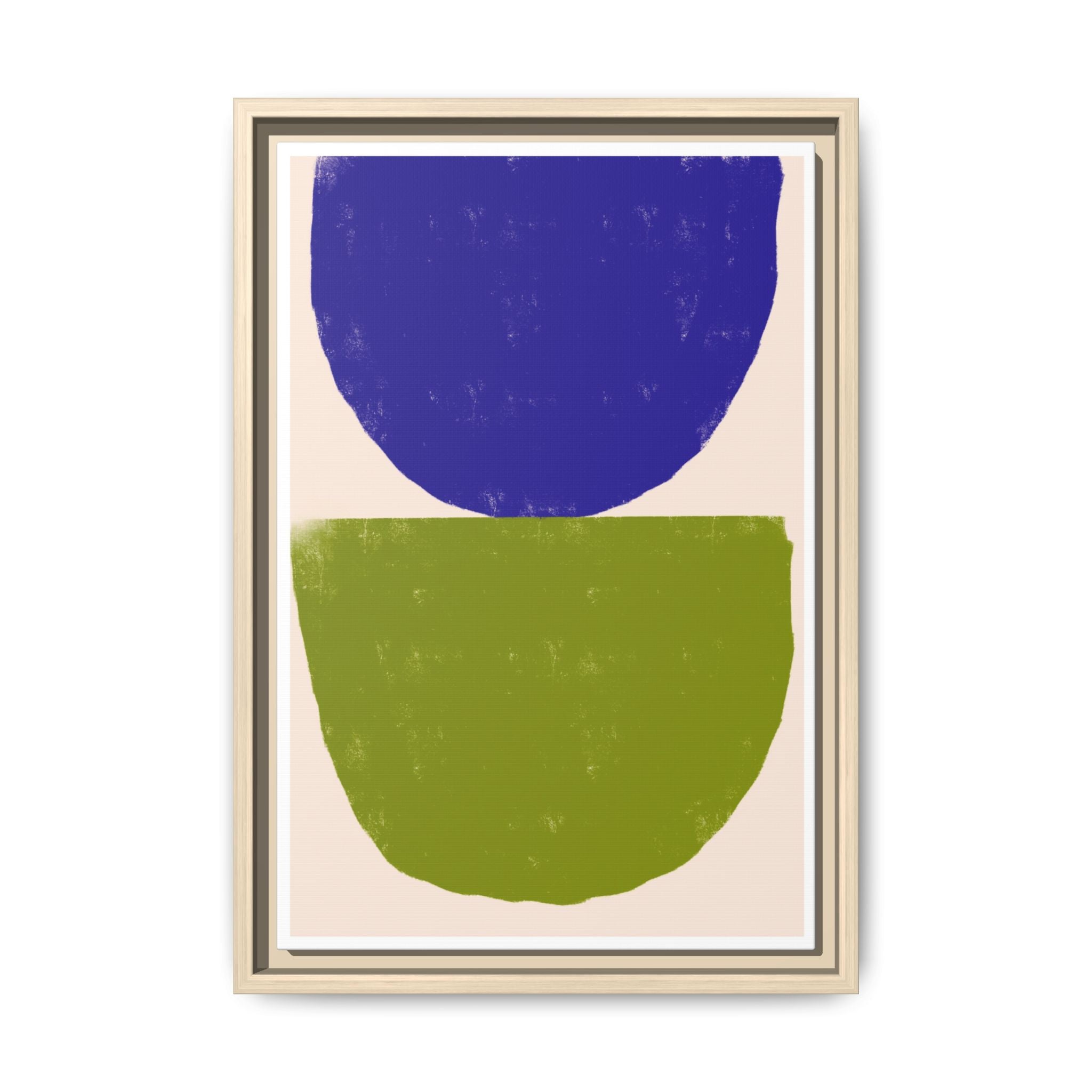 Cobalt Meadow Balance - Framed