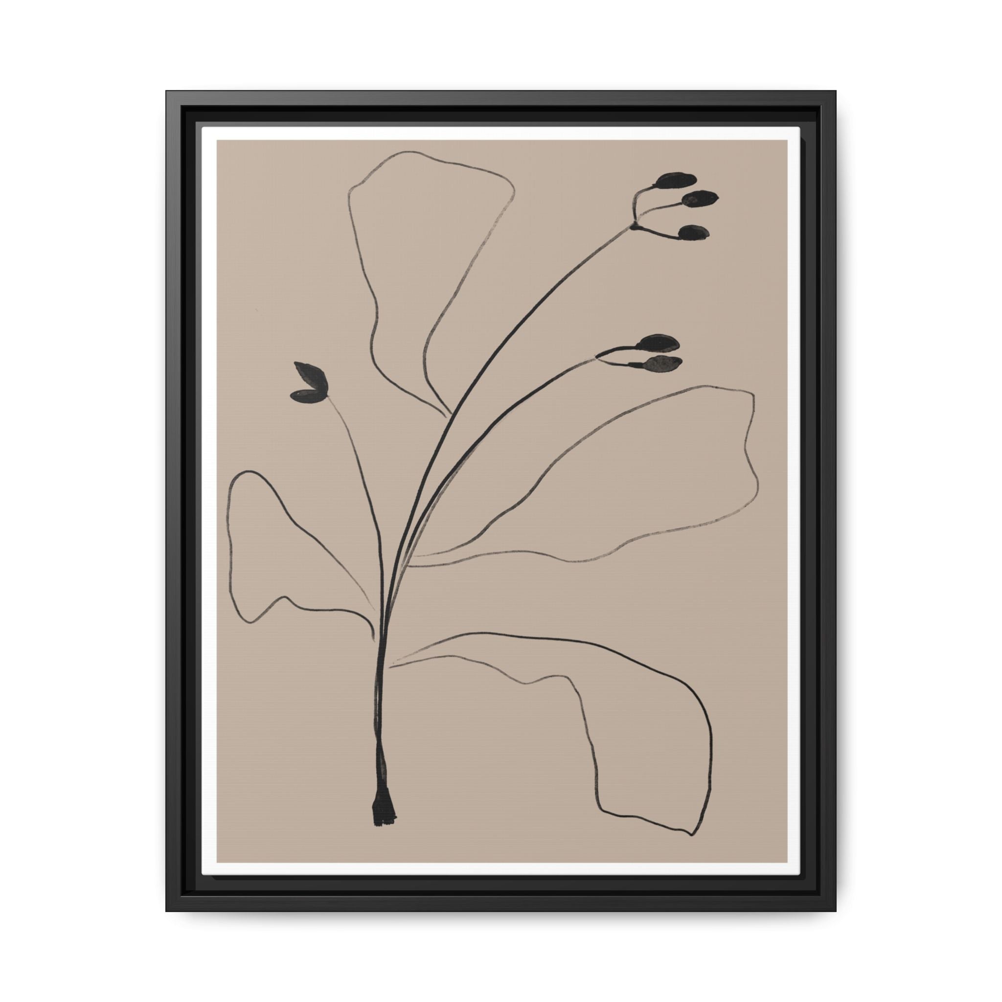 Quiet Botanical Gesture - Framed