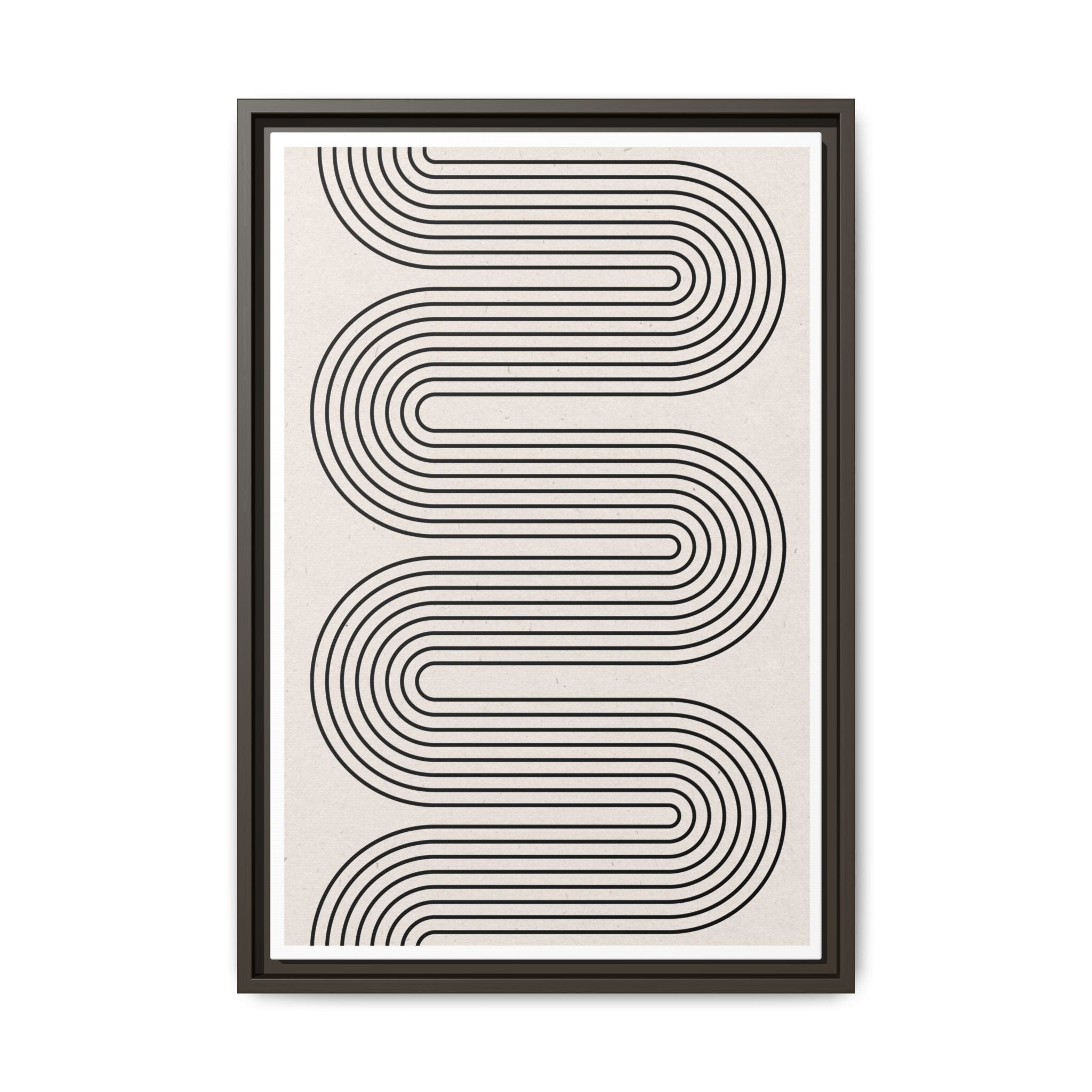 Monoline Rhythm Cascade - Framed