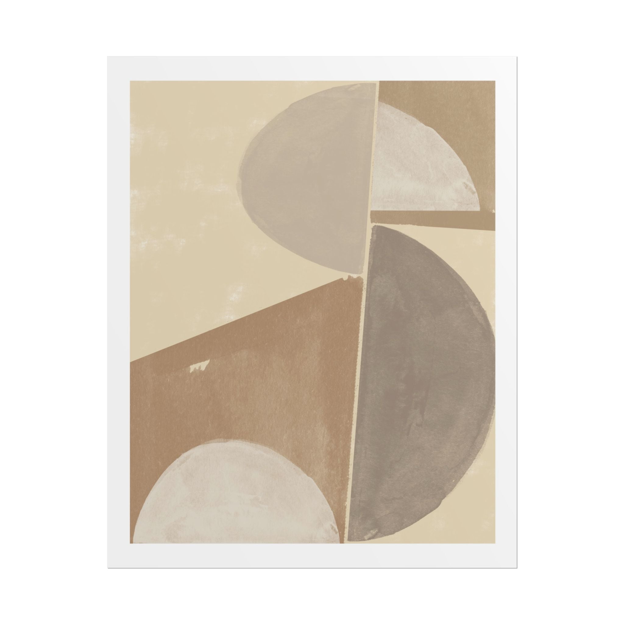 Desert Moon Geometry Echo - Poster