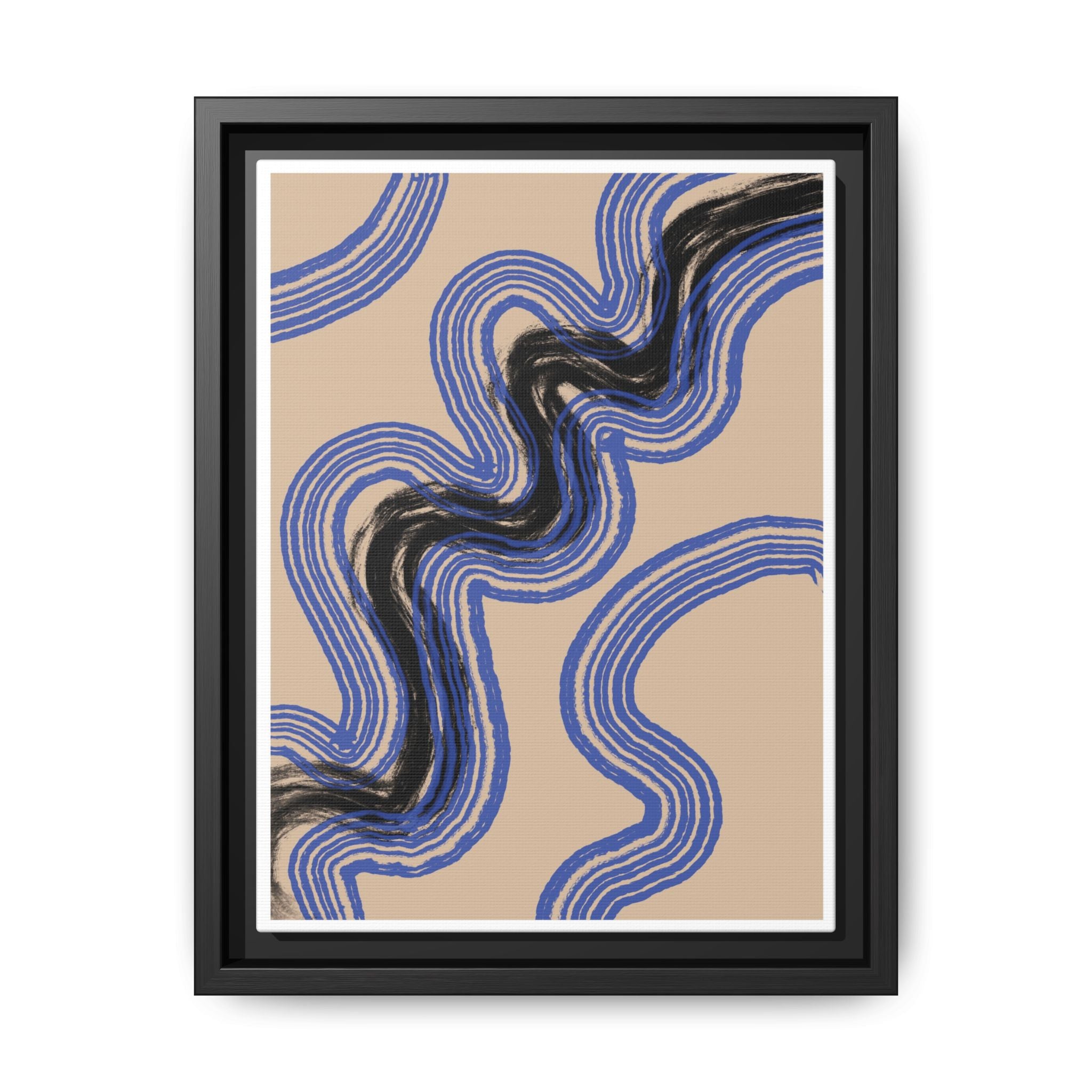 Indigo Rhythm Passage - Framed