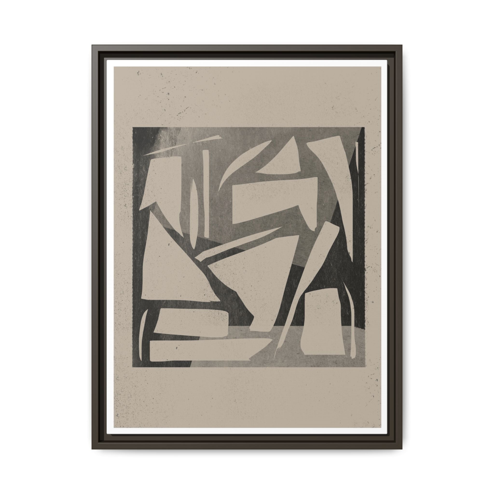 Shadow Fragment Rhythm Study - Framed