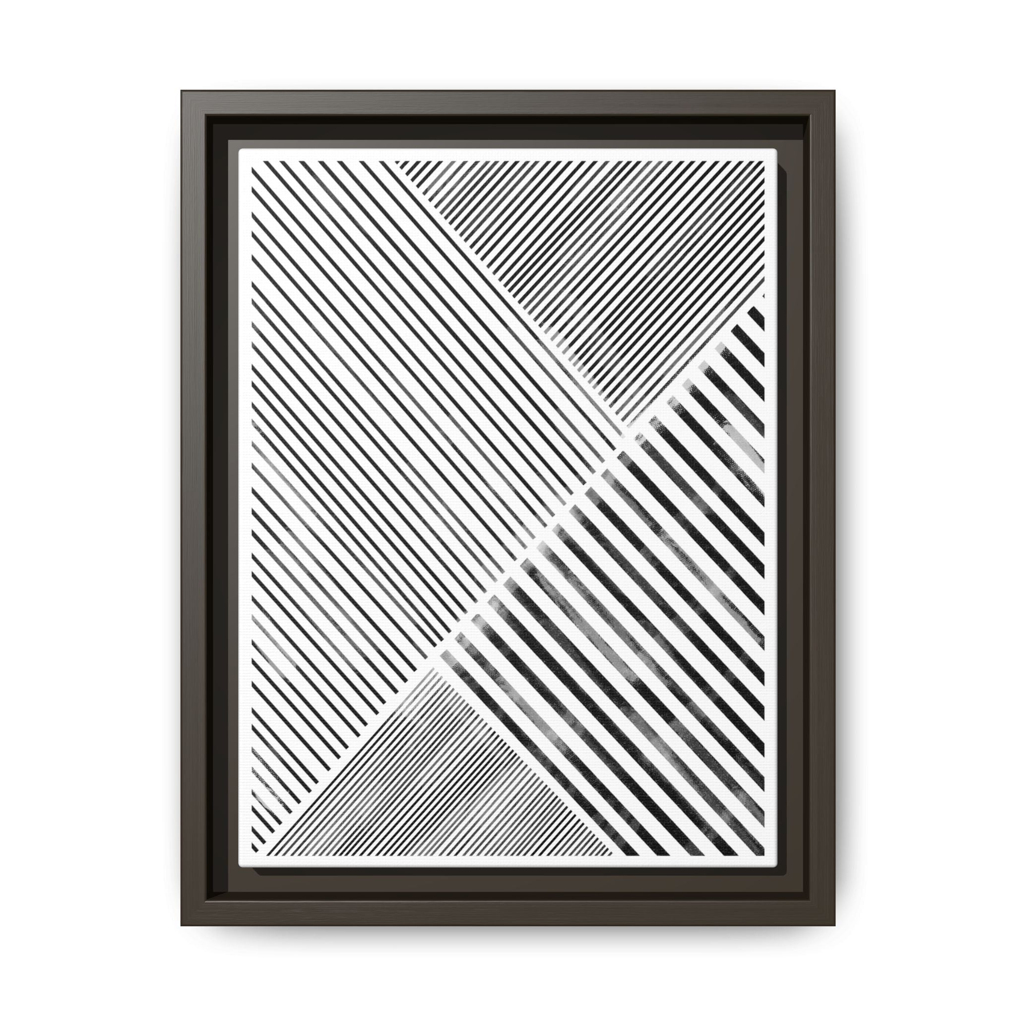 Monochrome Motion Angles - Framed