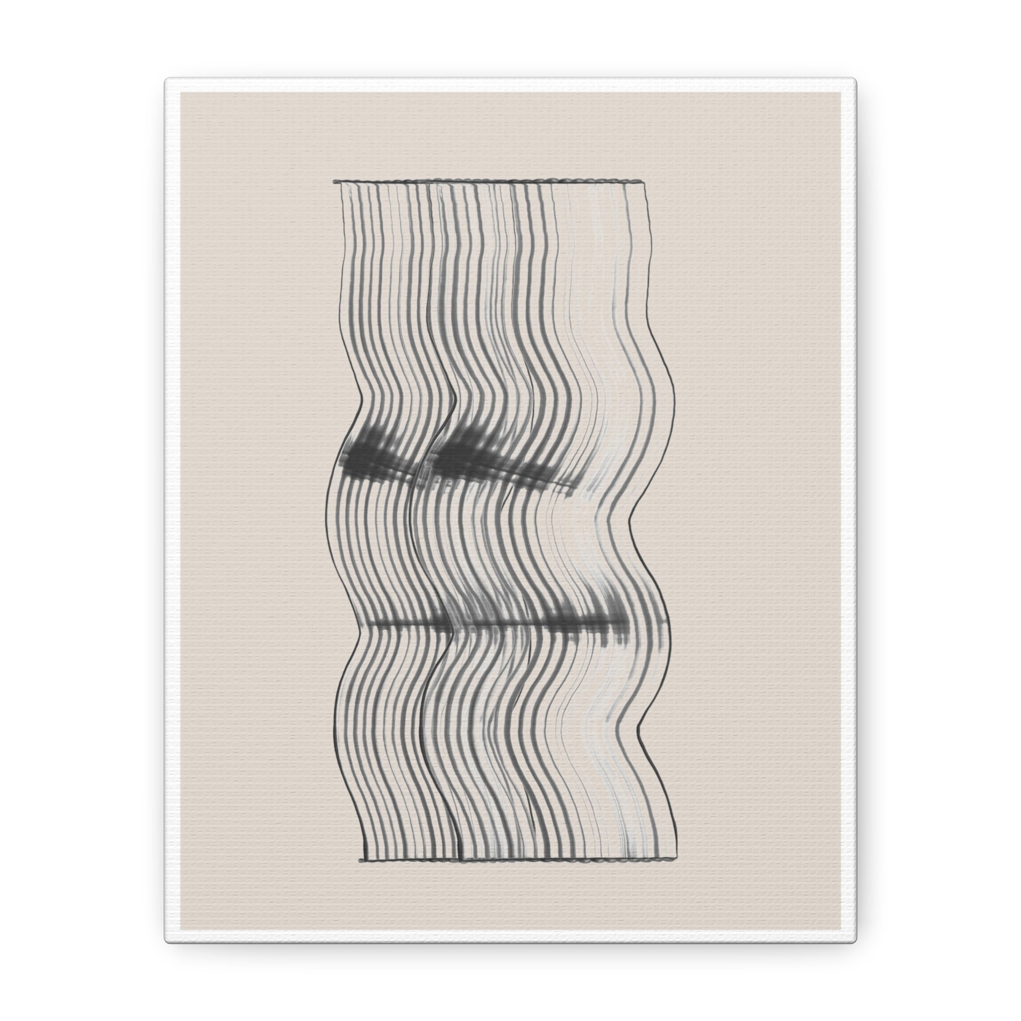 Velvet Ripple Linework Flow - Canvas