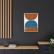 Cobalt Ember Equilibrium - Framed