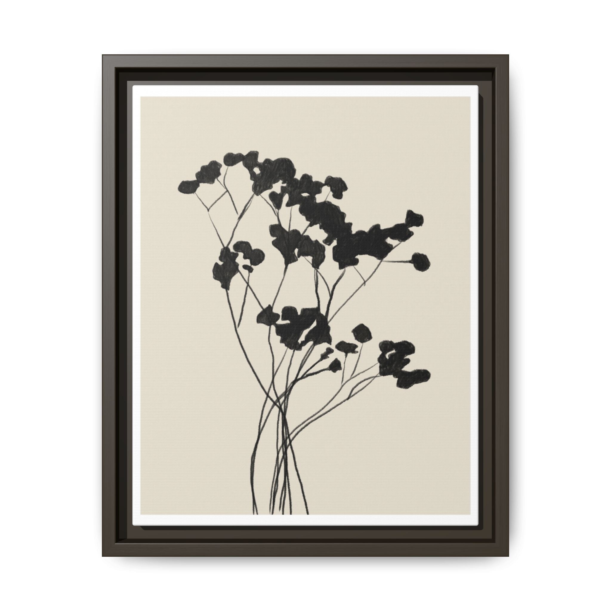 Velvet Bloom Silhouettes - Framed