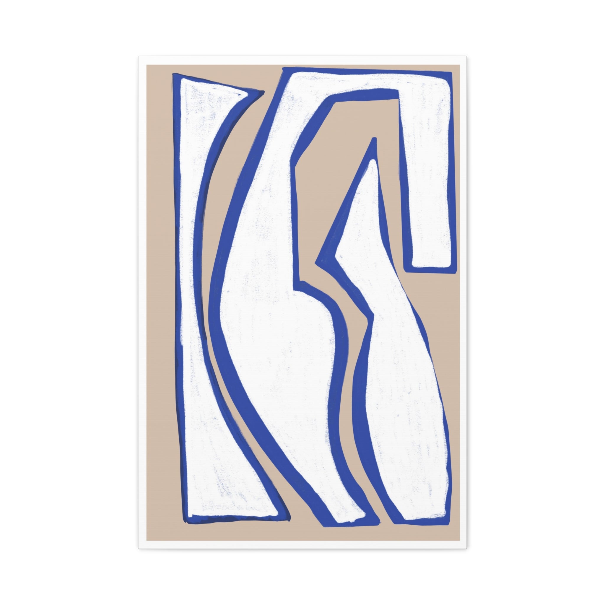 Cobalt Form Continuum - Canvas