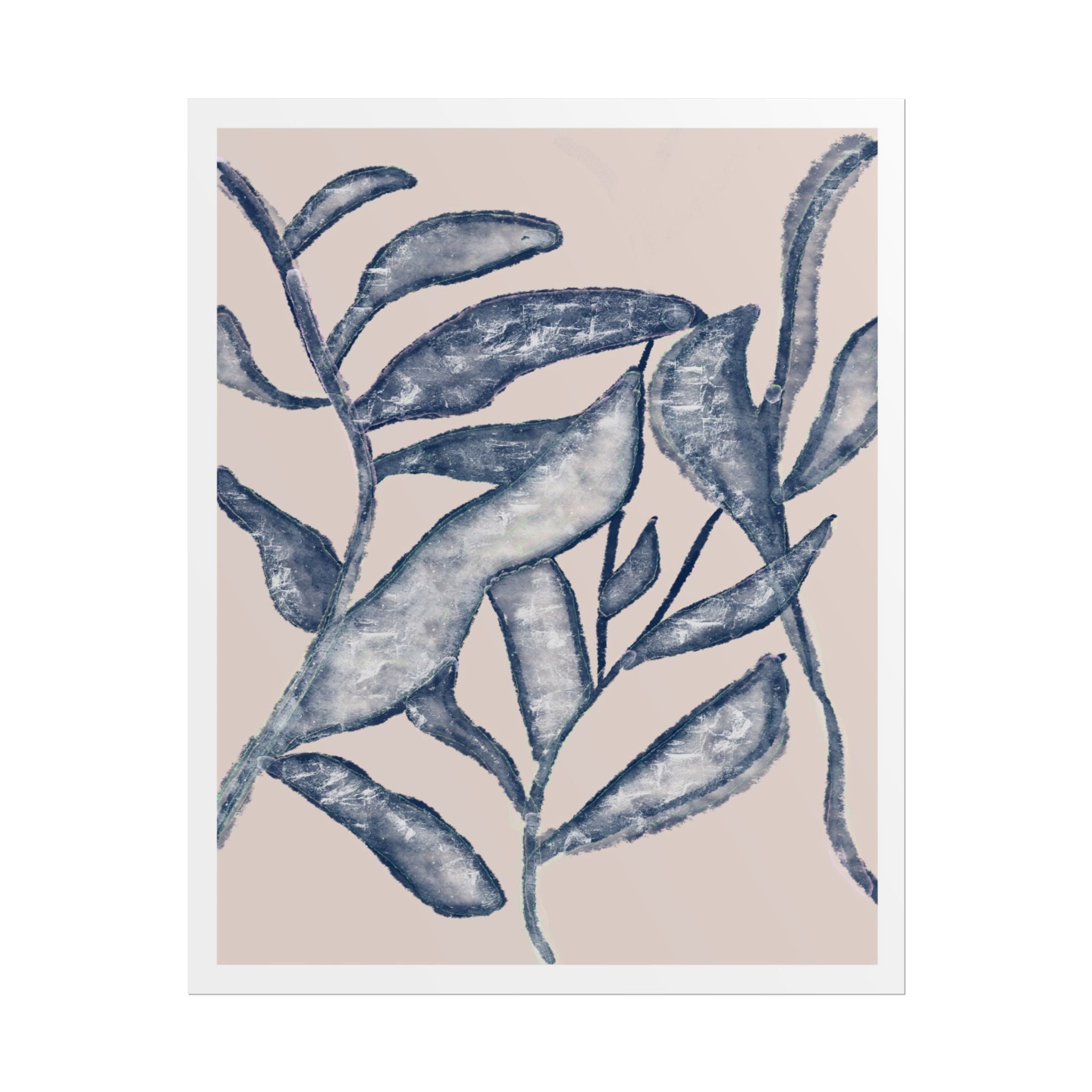 Moonlit Botanical Veil - Poster