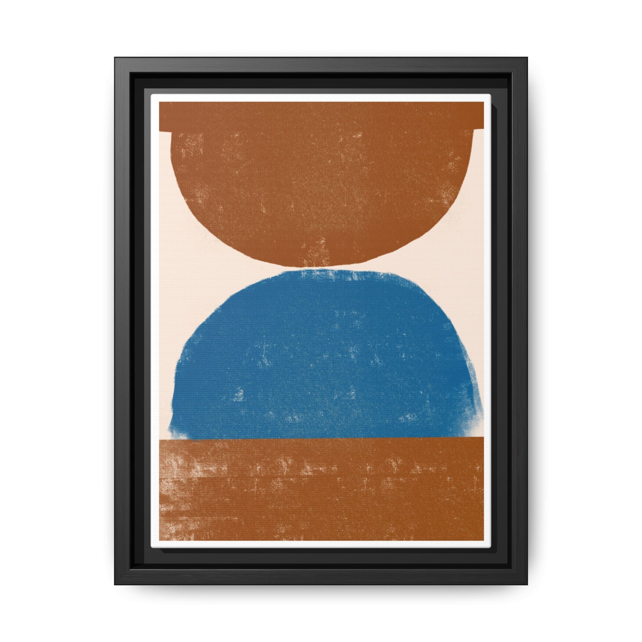 Cobalt Ember Equilibrium - Framed