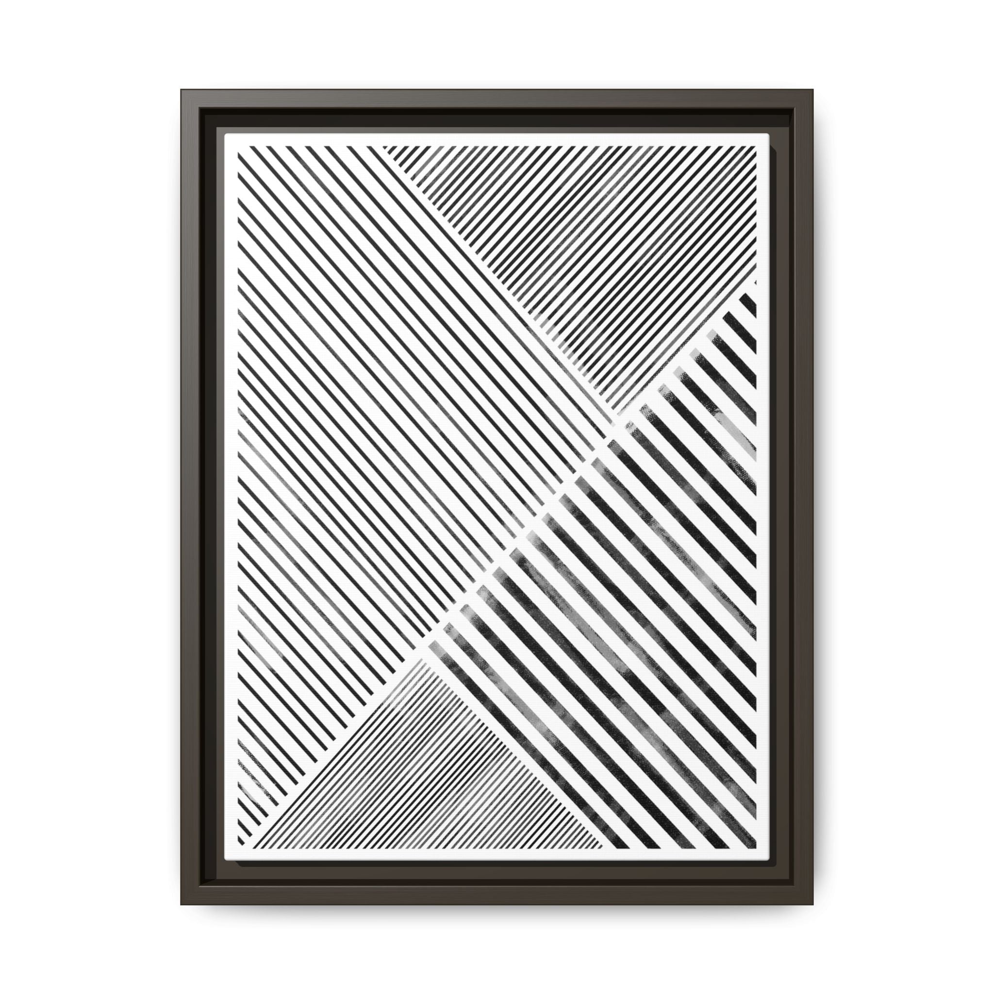 Monochrome Motion Angles - Framed