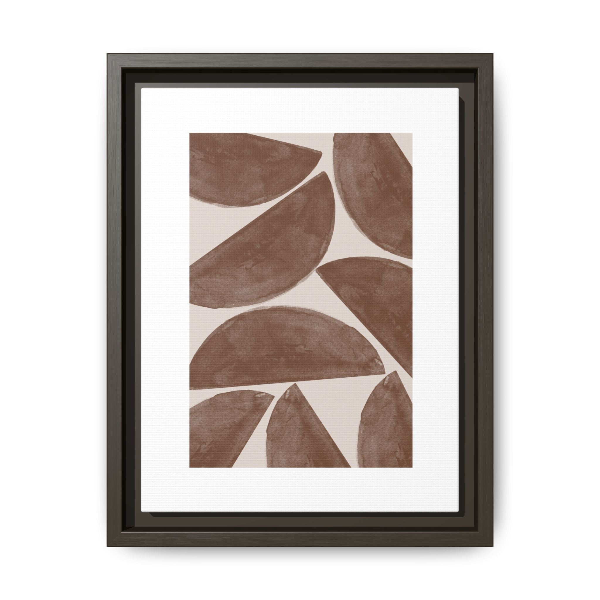 Terracotta Crescent Rhythm - Framed