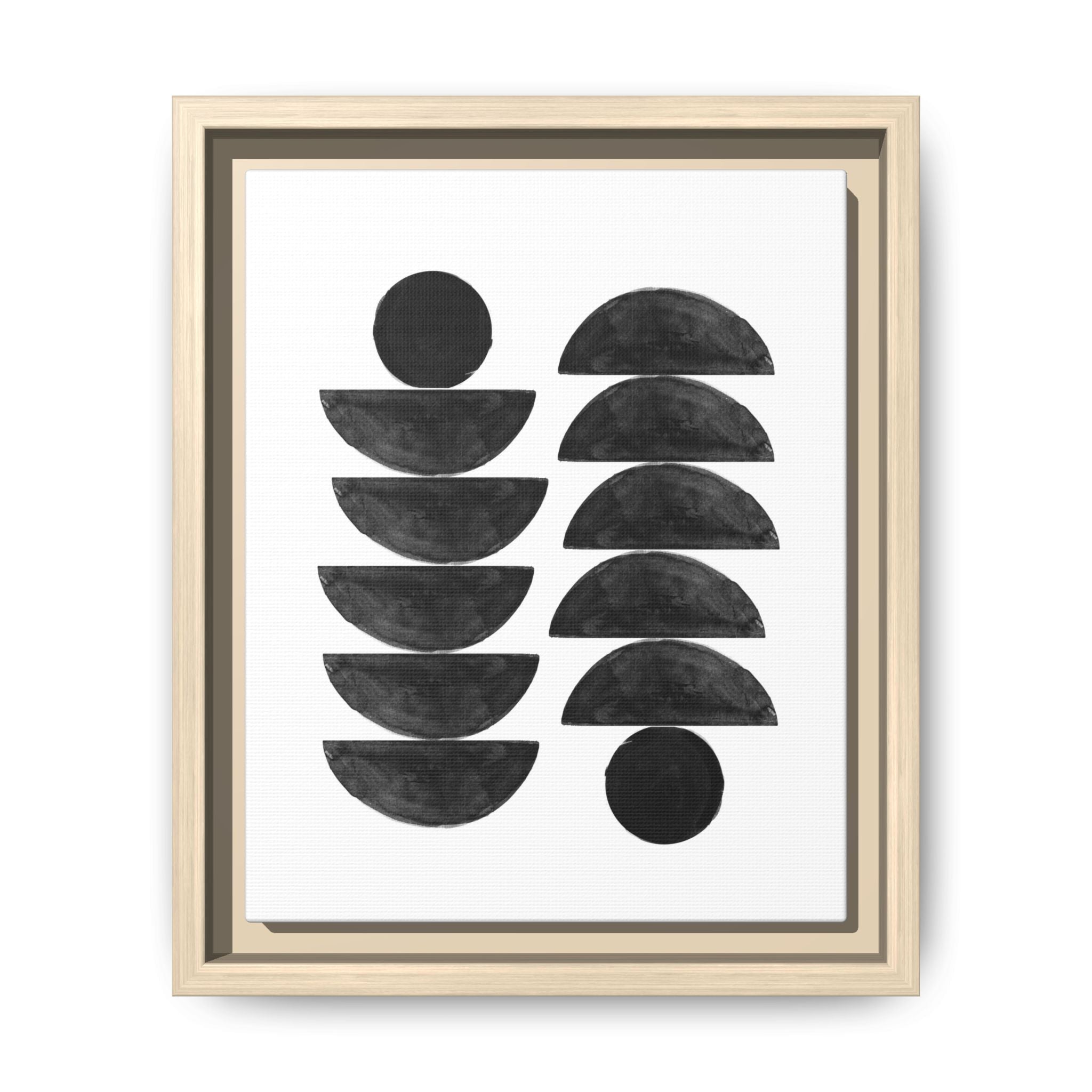 Obsidian Balance Echoes - Framed