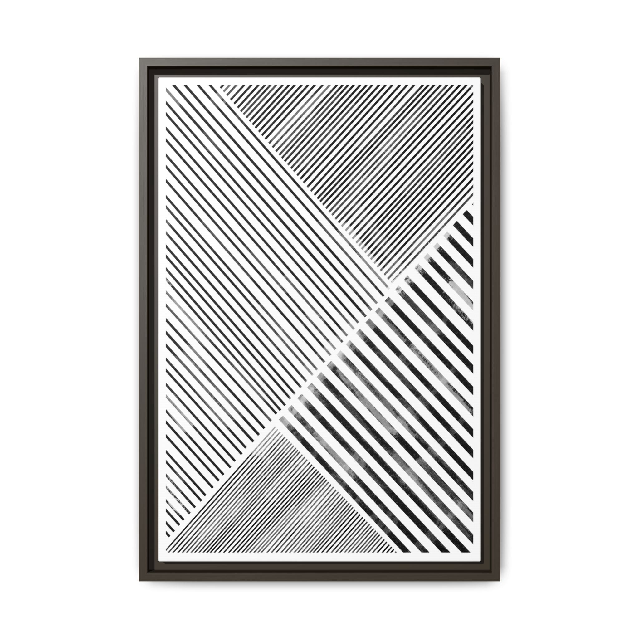 Monochrome Motion Angles - Framed