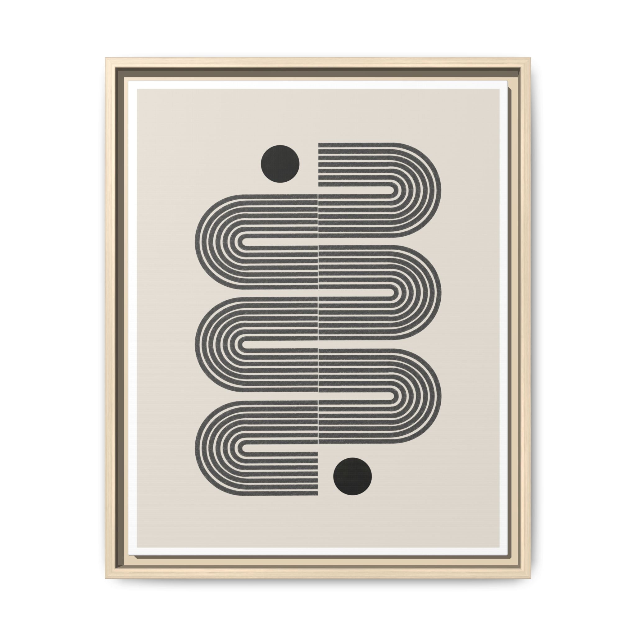 Midnight Circuit Flow - Framed