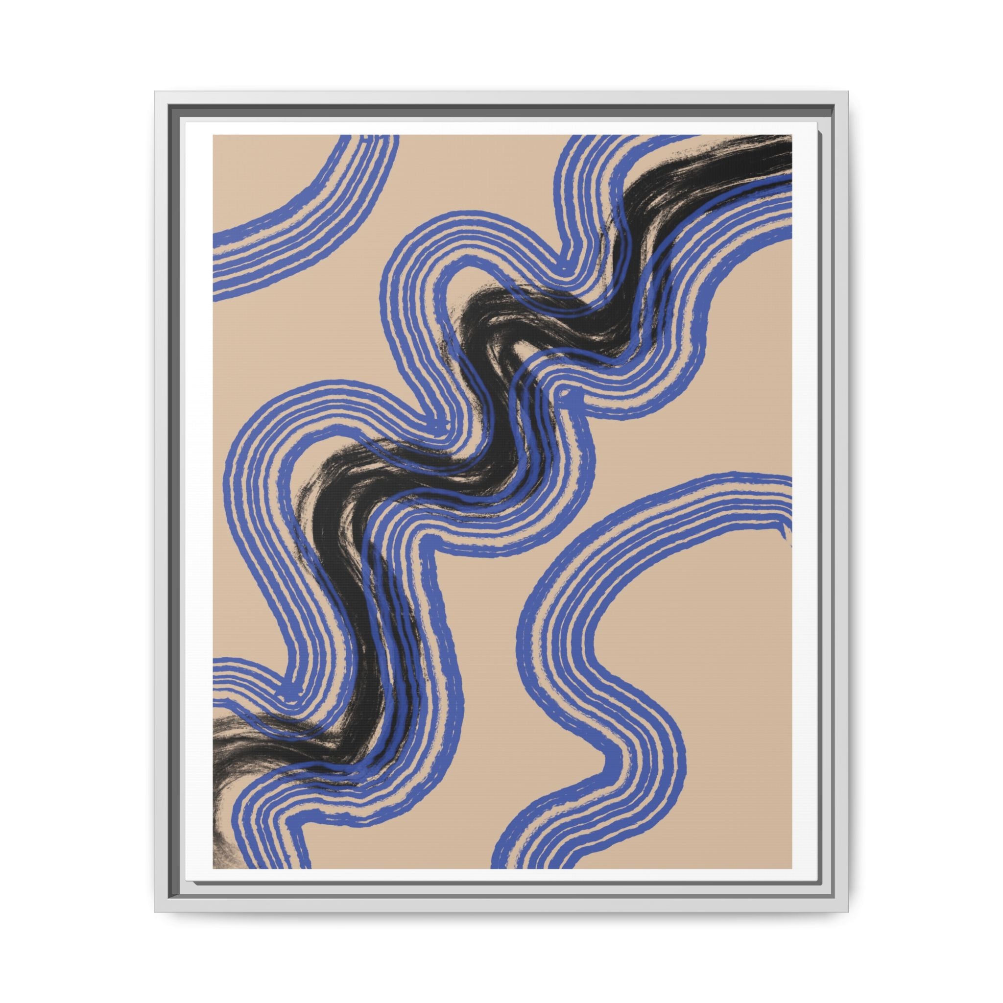 Indigo Rhythm Passage - Framed