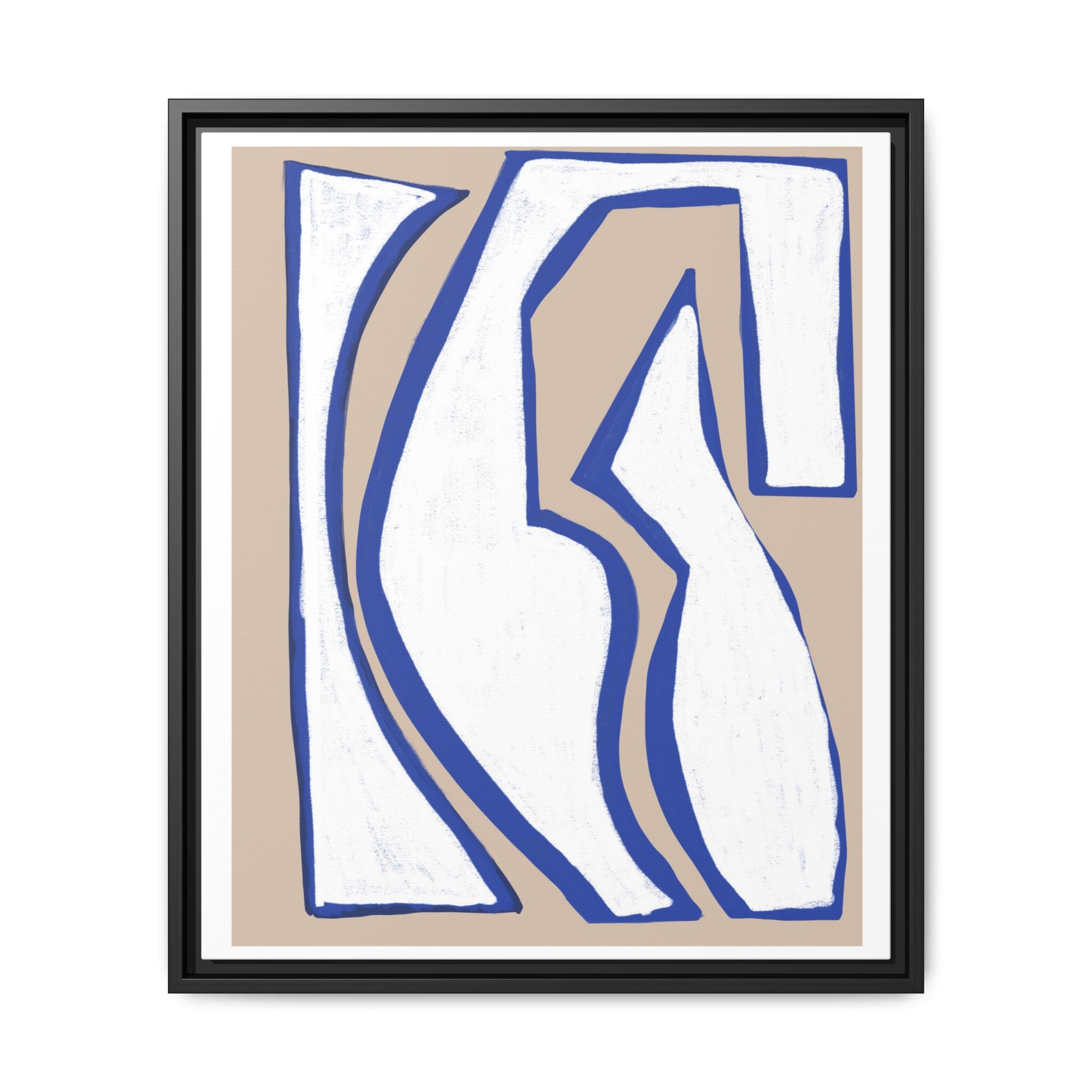 Cobalt Form Continuum - Framed