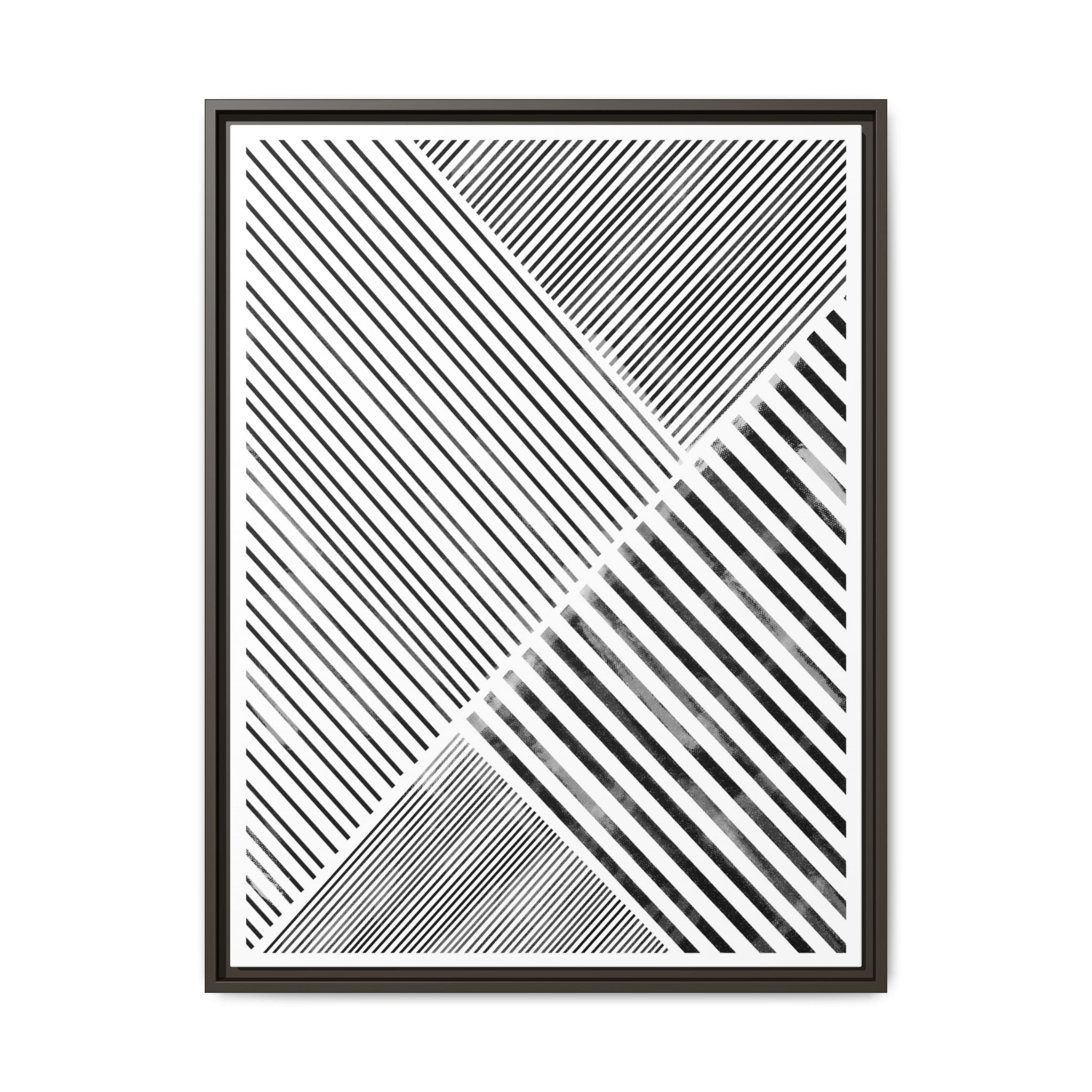 Monochrome Motion Angles - Framed