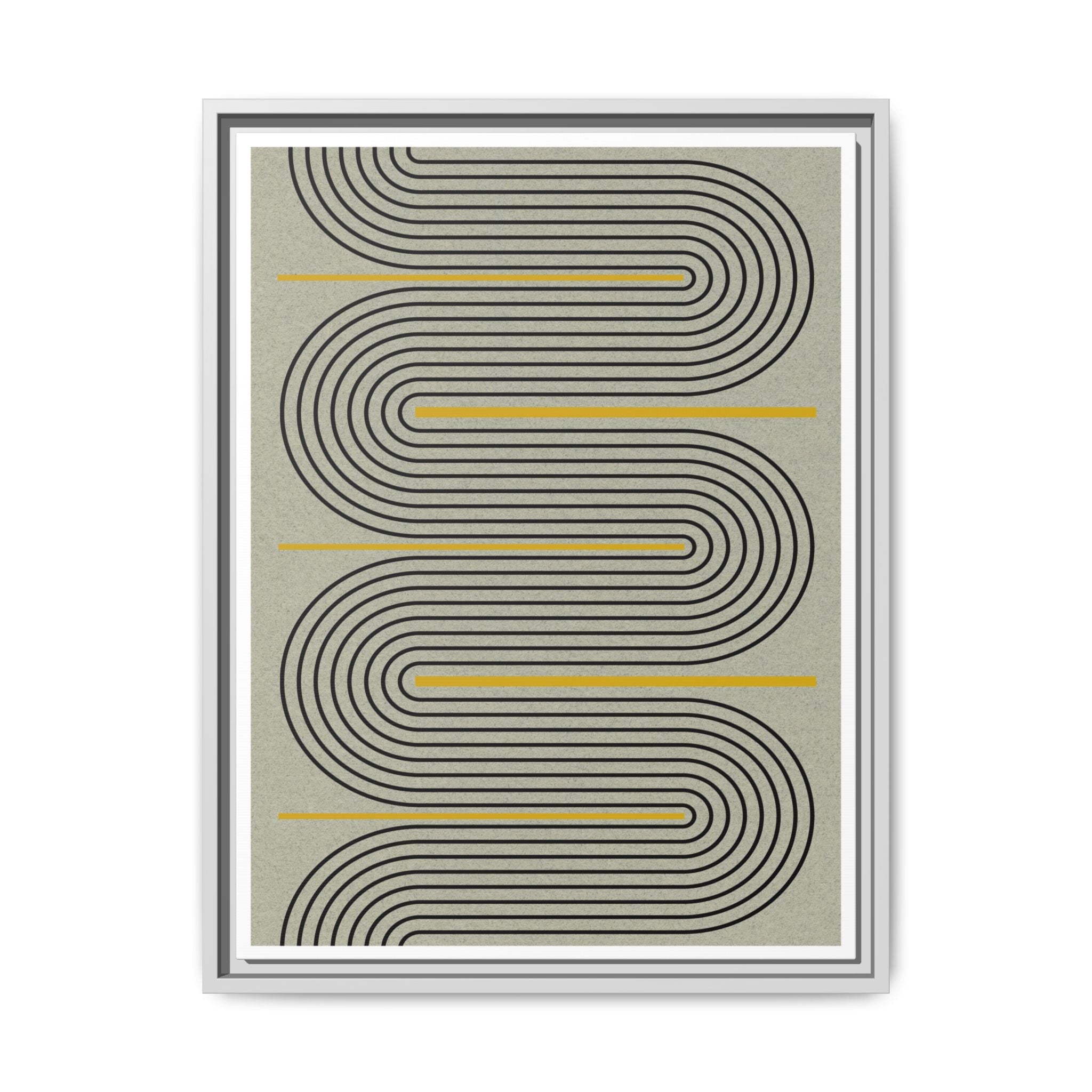 Golden Current Geometry - Framed