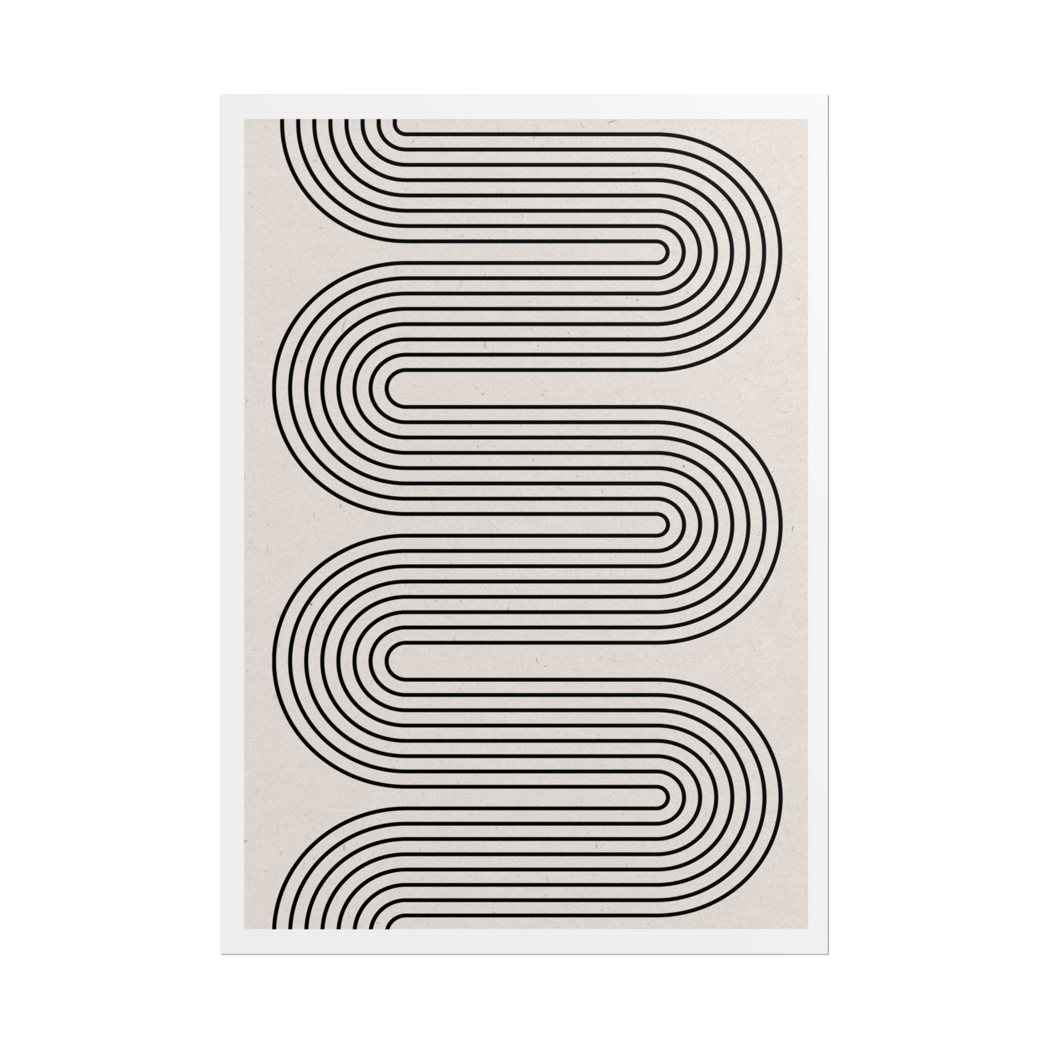 Monoline Rhythm Cascade - Poster